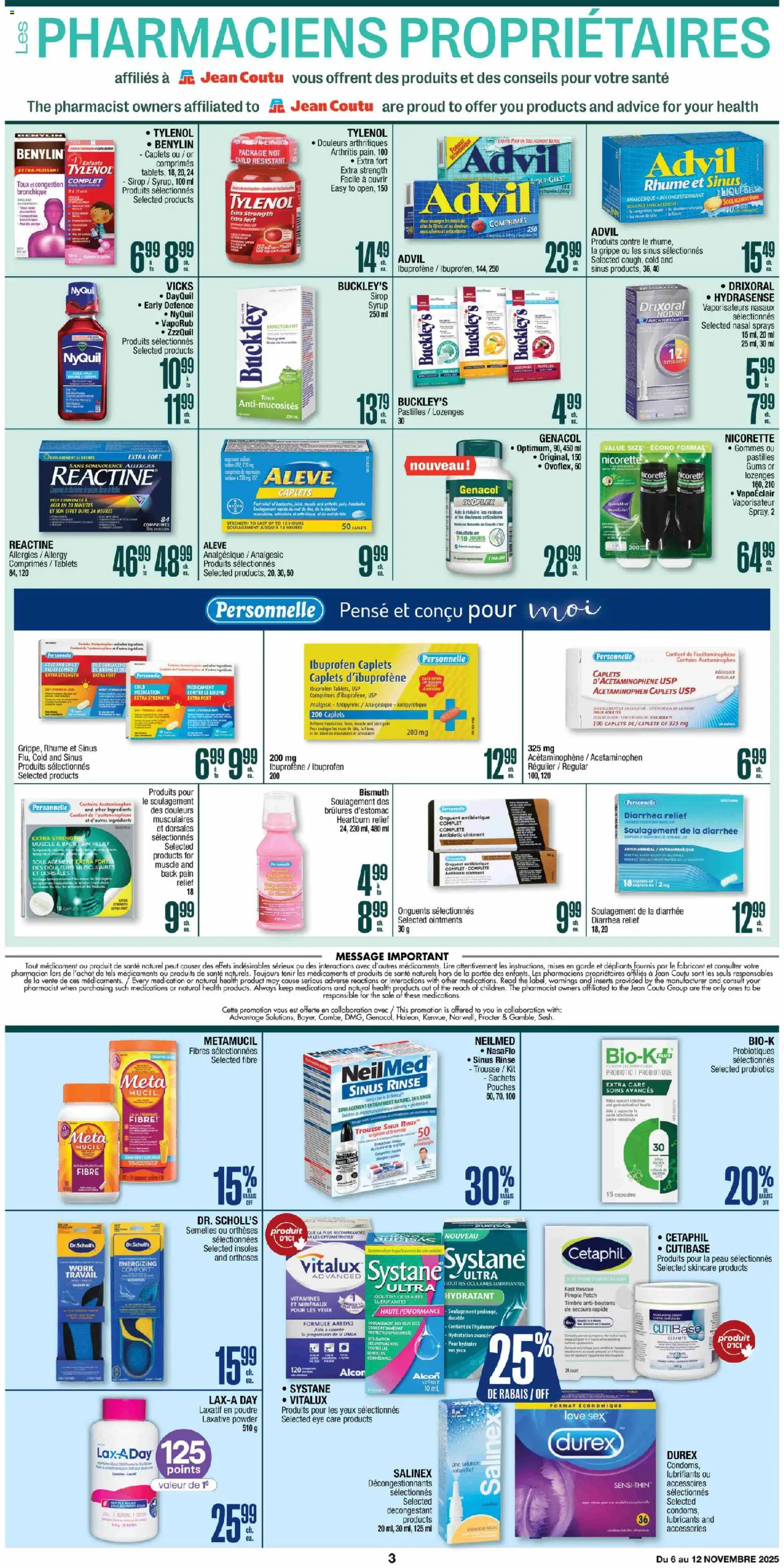 Jean Coutu flyer valid from 06.11.2025 | Page: 3 | Products: Powder