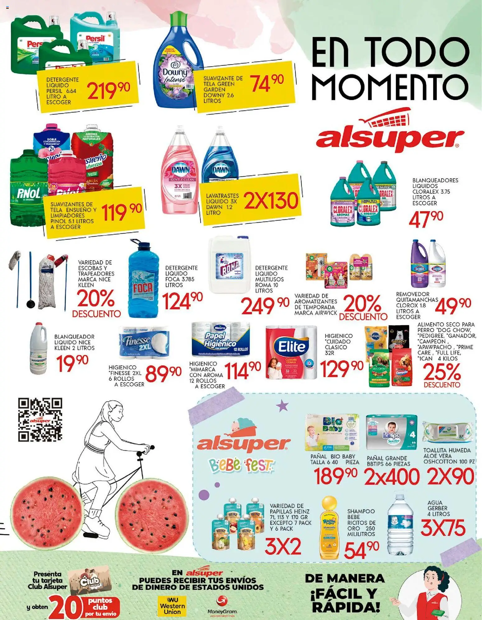 Nuevas ofertas de Alsuper válidas en toda la República Mexicana desde el 28.10.2025. ¡Encuentra las mejores ofertas en Alsuper - Folleto Chihuahua-Capital! | Página: 8 | Productos: Quitamanchas, Detergente, Agua, Suavizante