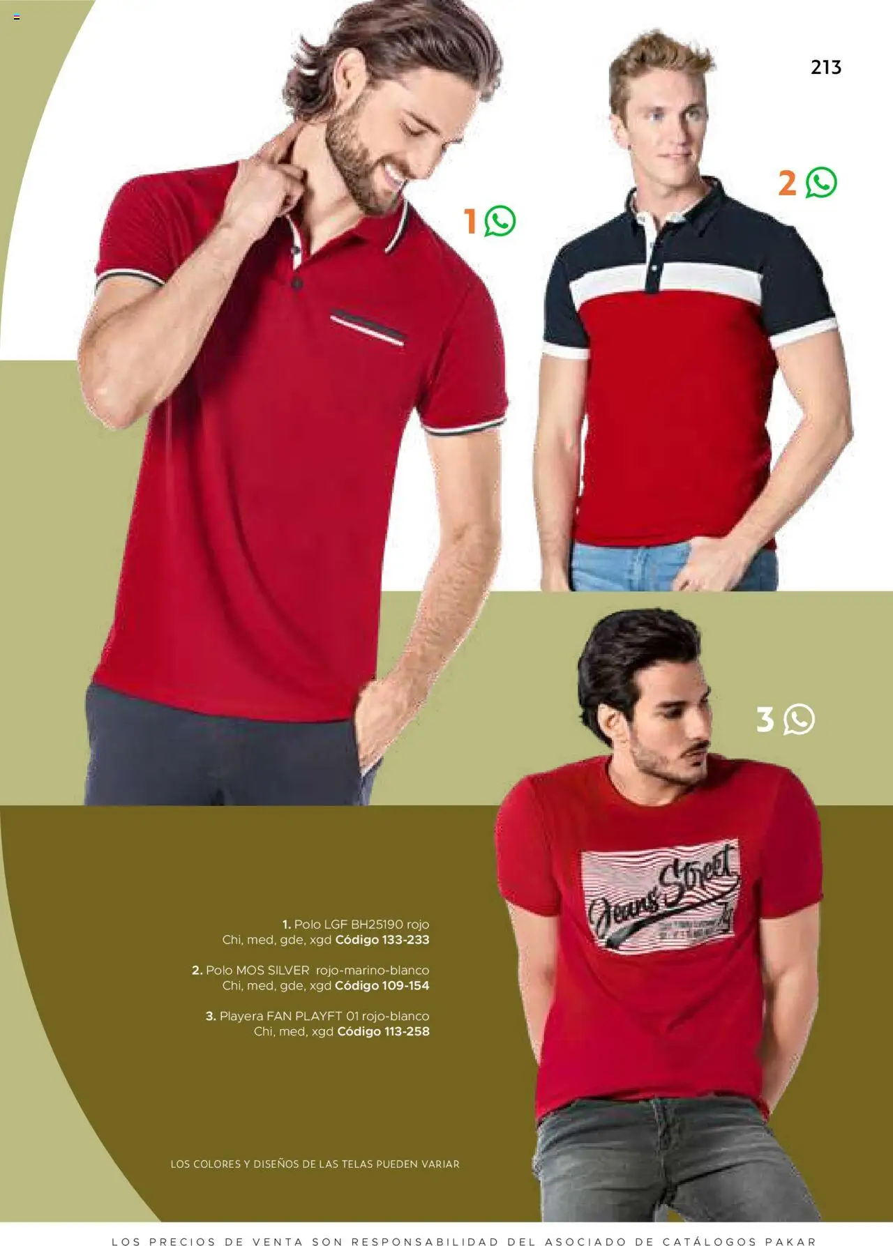 Nuevas ofertas de SC Pakar válidas en toda la República Mexicana desde el 24.07.2025. ¡Encuentra las mejores ofertas en SC Pakar Catálogo Ropa y Accesorios! | Página: 213 | Productos: Playera