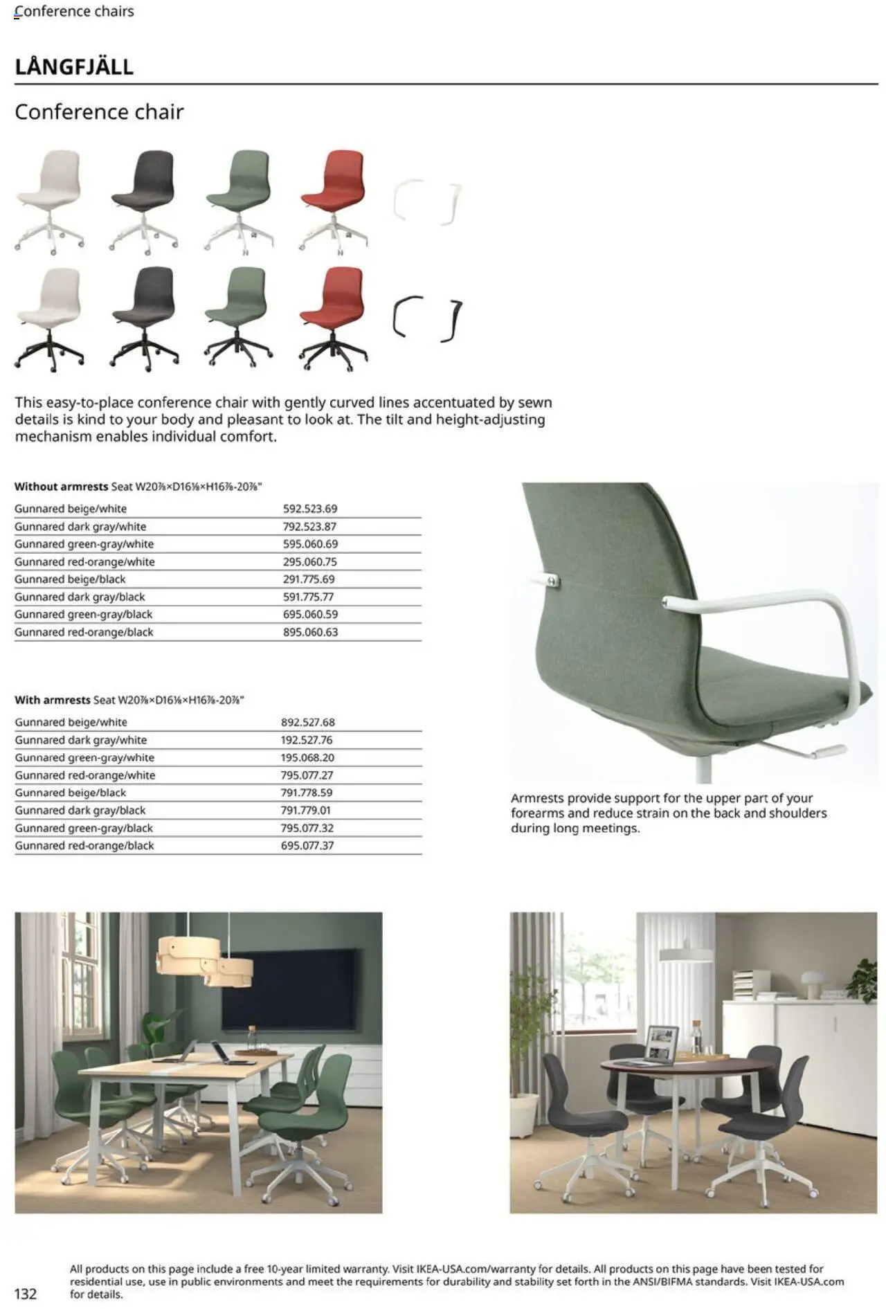 IKEA Office Brochure 2025 - valid from 01.03.2025 | Page: 132 | Products: Chair