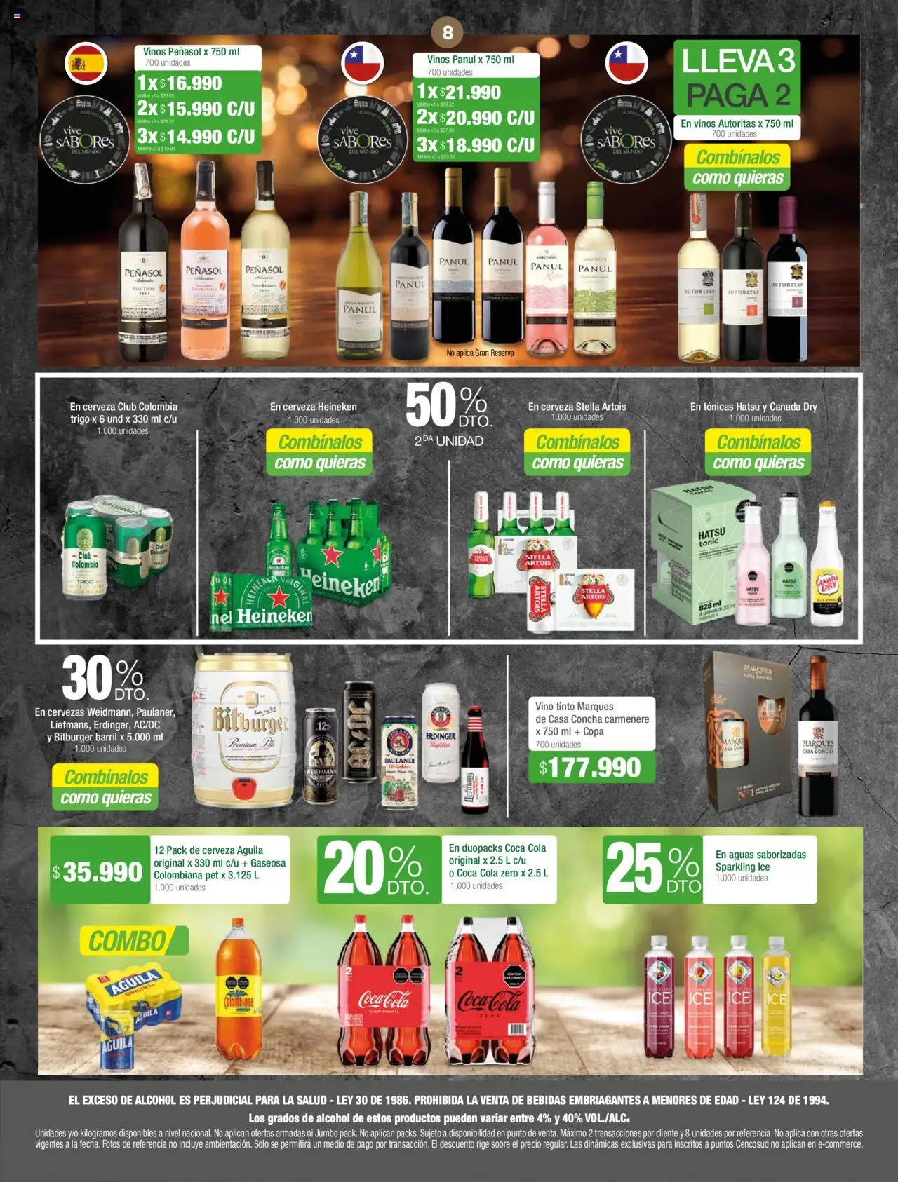 Jumbo revista - valida desde el 12.06.2025 | Página: 8 | Productos: Gaseosa, Sobre, Tintura, Cerveza