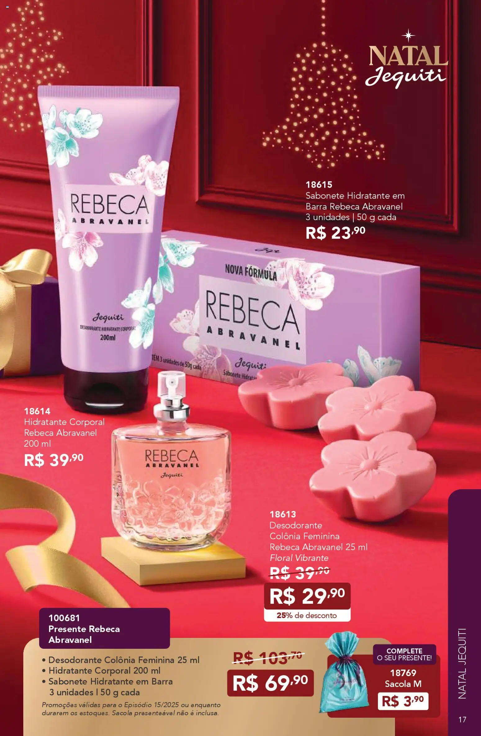 Jequiti Folheto - válido de 24.10.2025 | Página: 17 | Produtos: Hidratante corporal, Desodorante, Sabonete