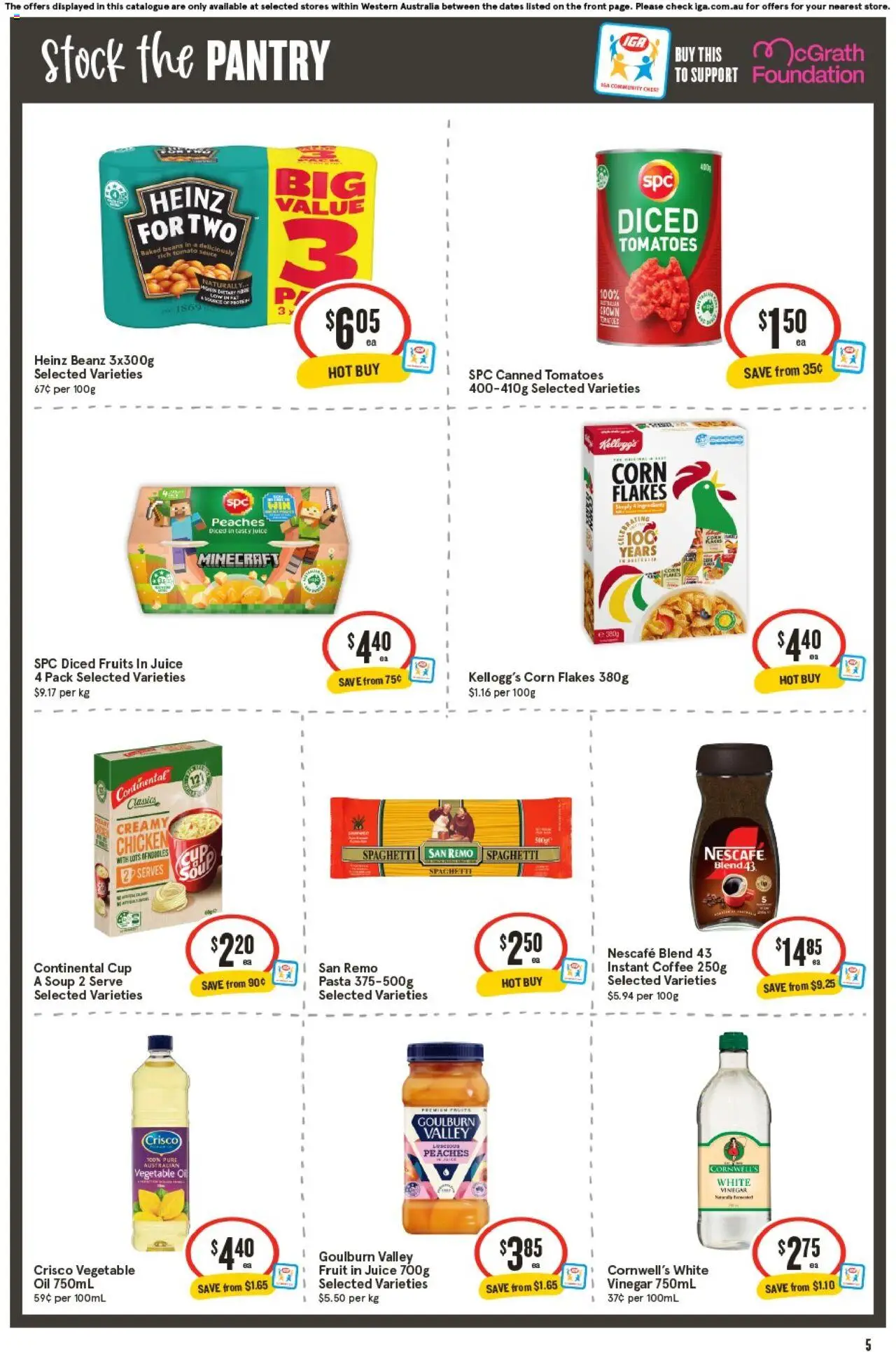 IGA catalogue - valid from 24.09.2025 | Page: 6 | Products: Coffee, Pasta, Fruits, Sauce