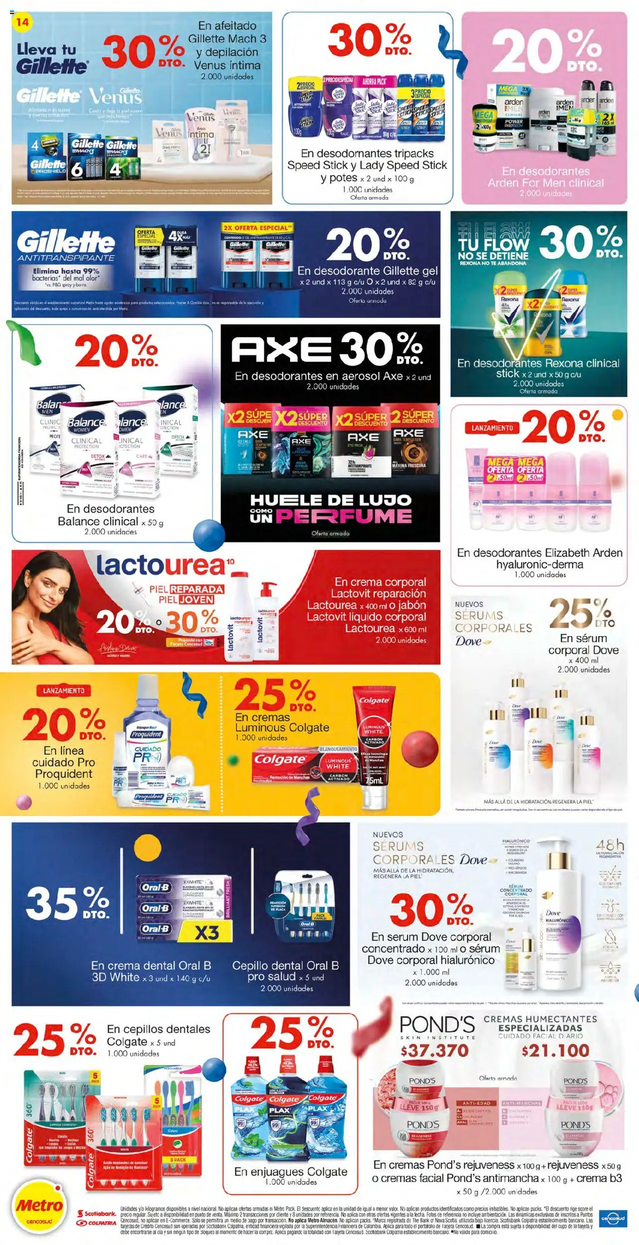 Metro revista - valida desde el 11.09.2025 | Página: 14 | Productos: Crema, Sobre, Perfume, Cepillo