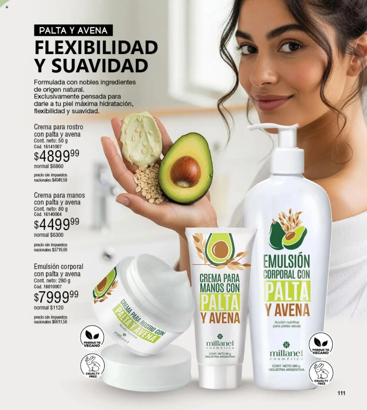 Millanel - Catálogo │ válido desde el 20.10.2025 | Página: 111 | Productos: Avena, Emulsión, Palta, Crema