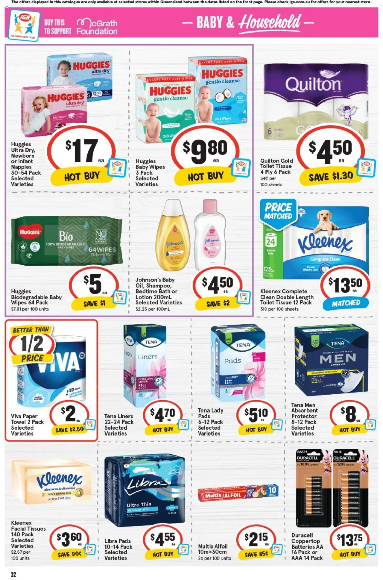 IGA catalogue - valid from 24.09.2025 | Page: 35 | Products: Lotion, Nappies, Batteries, Vitamin