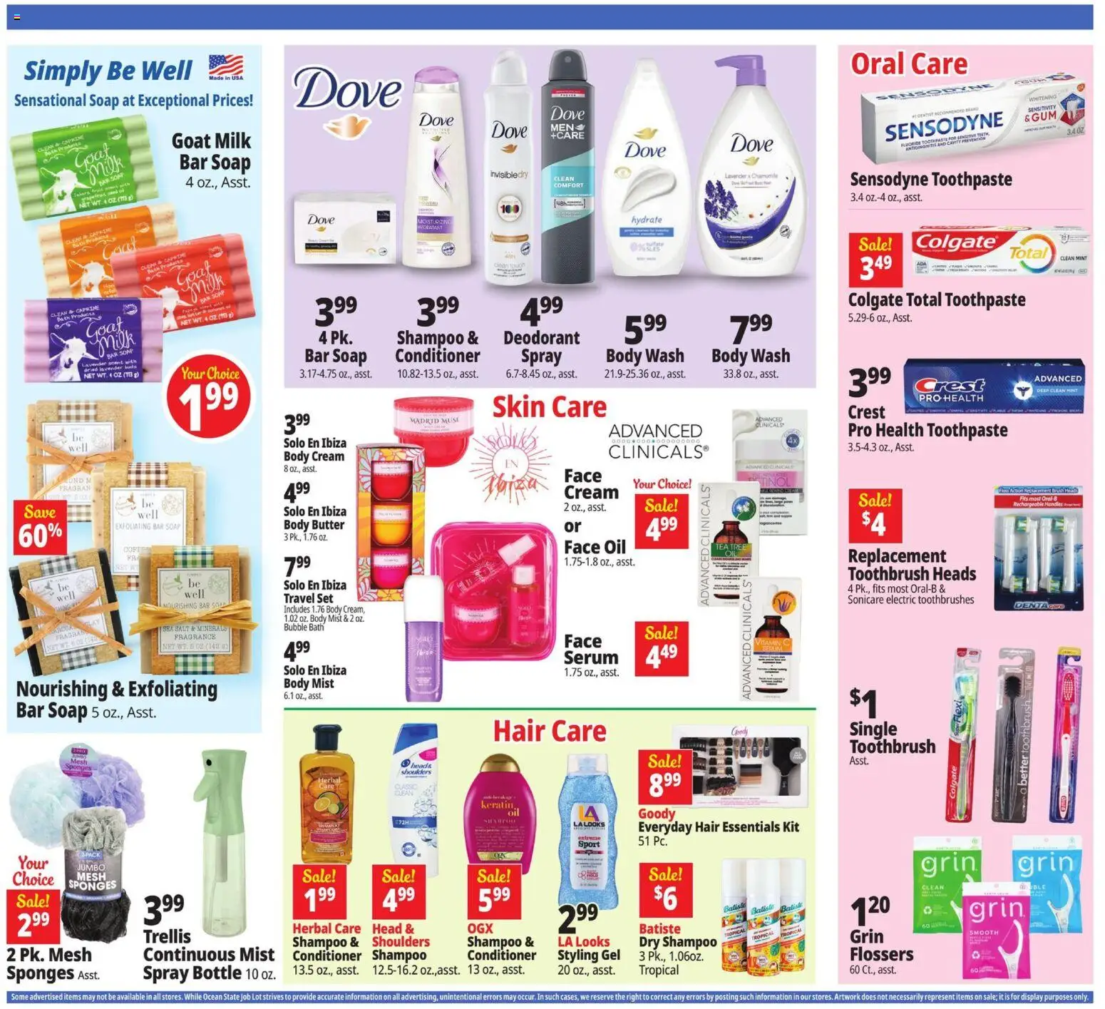 Ocean State Job Lot Weekly Ad - MA - valid from 25.12.2025 | Page: 23 | Products: Bath, Shampoo, Oil, Deodorant