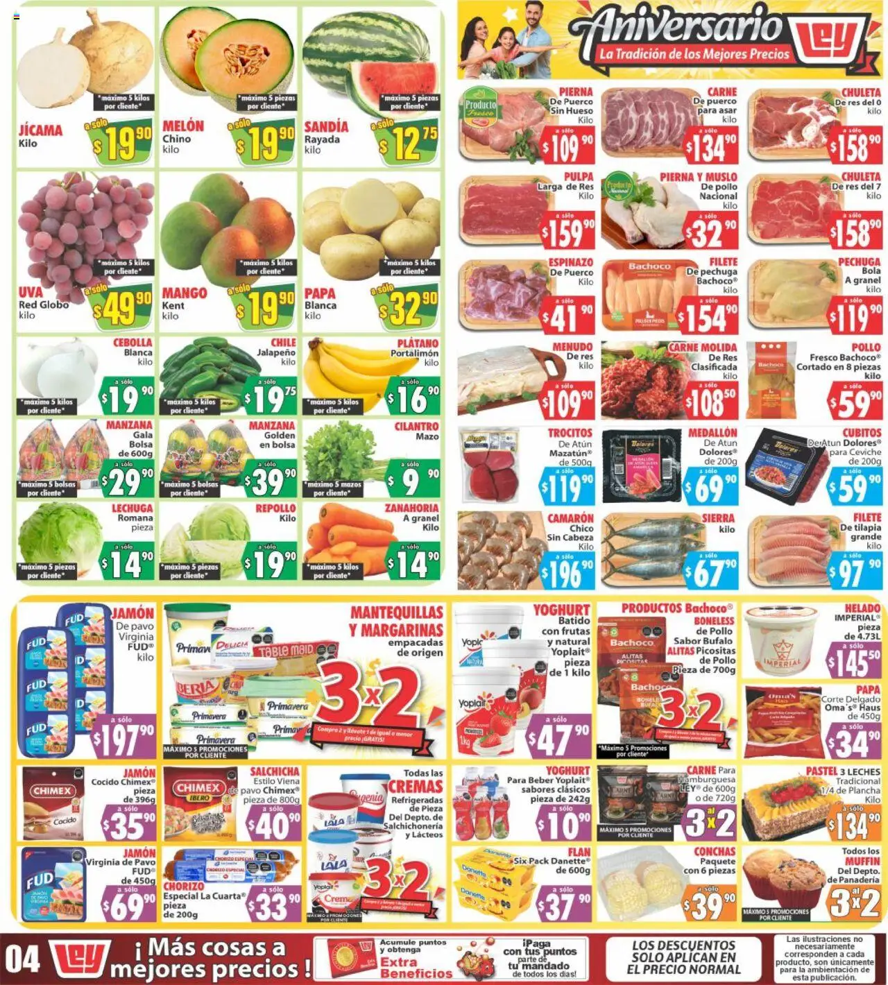 Nuevas ofertas de Casa Ley válidas en toda la República Mexicana desde el 13.09.2025. ¡Encuentra las mejores ofertas en Casa Ley - Folleto Autoservicio! | Página: 4 | Productos: Crema, Jamón, Res, Plancha