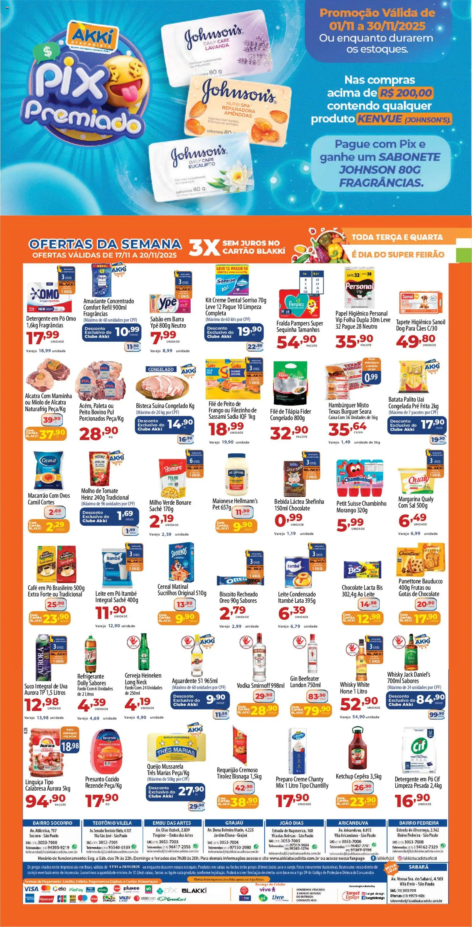 Akki Atacadista Folheto - válido de 14.11.2025 | Página: 2 | Produtos: Tapete, Tapete higiênico, Frango, Amaciante