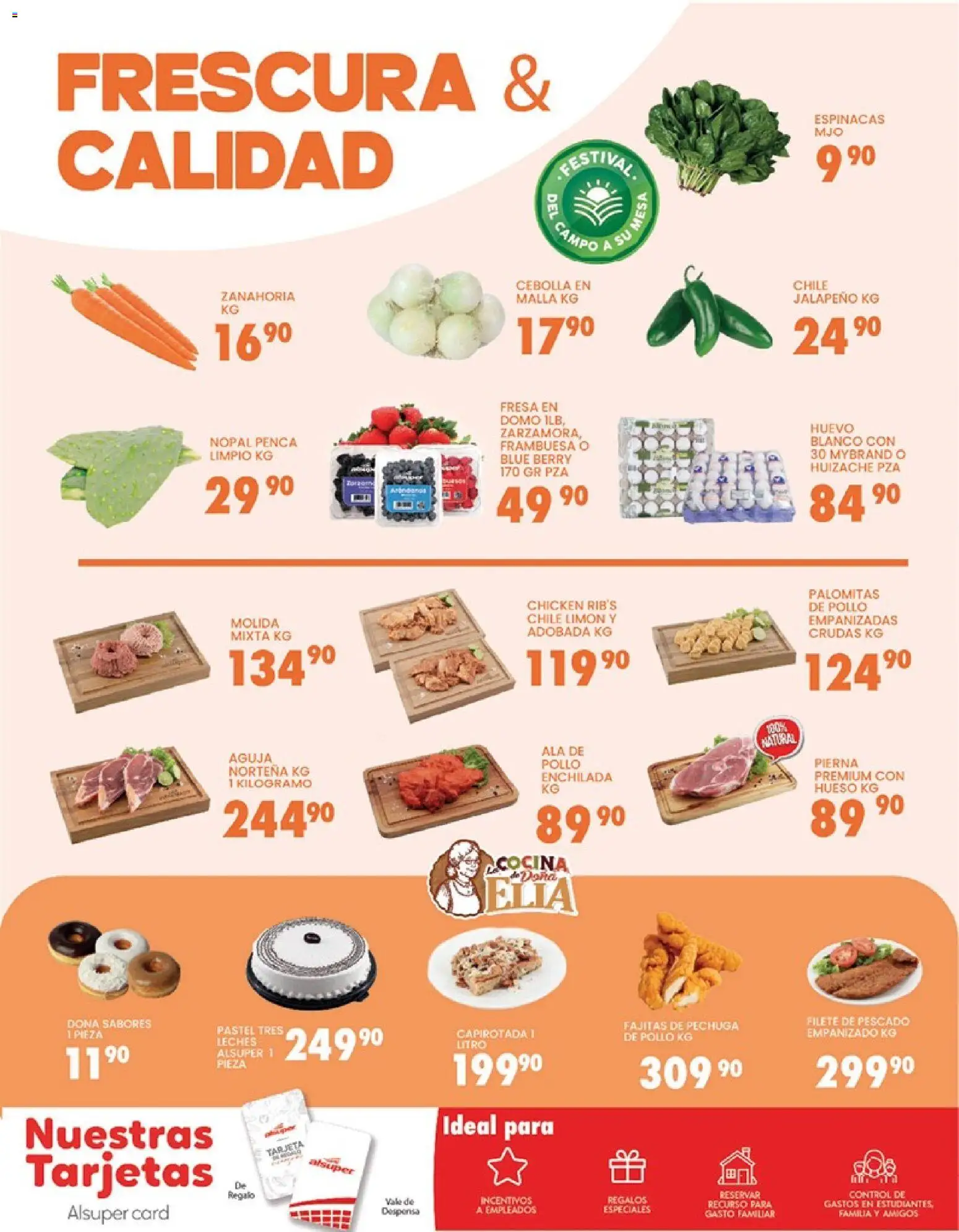 Nuevas ofertas de Alsuper válidas en toda la República Mexicana desde el 20.02.2026. ¡Encuentra las mejores ofertas en Alsuper folleto Chihuahua-Estado! | Página: 6 | Productos: Cebolla, Pastel, Despensa, Malla