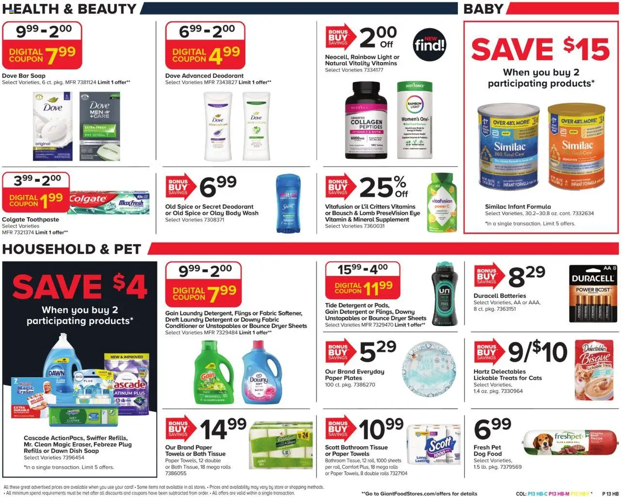 Giant Weekly Ad - valid from 12.09.2025 | Page: 16 | Products: Bath, Dog Food, Soap, Dryer