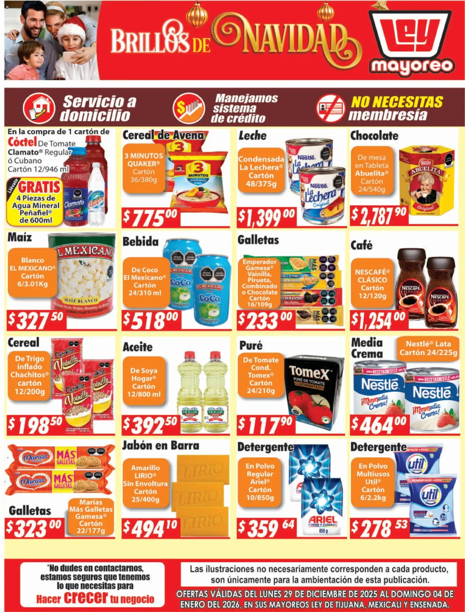 Nuevas ofertas de Casa Ley válidas en toda la República Mexicana desde el 29.12.2025. ¡Encuentra las mejores ofertas en Casa Ley folleto Frontera! | Página: 1 | Productos: Aceite, Pure de Tomate, Barra, Tableta