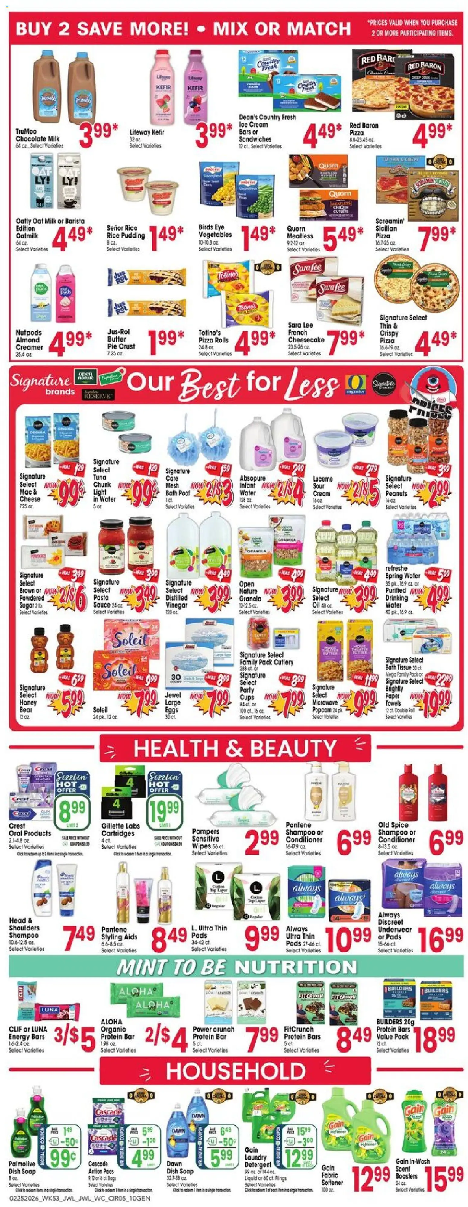 Jewel Osco Weekly Ad - IA - valid from 25.02.2026 | Page: 5 | Products: Chocolate, Rice, Water, Sauce