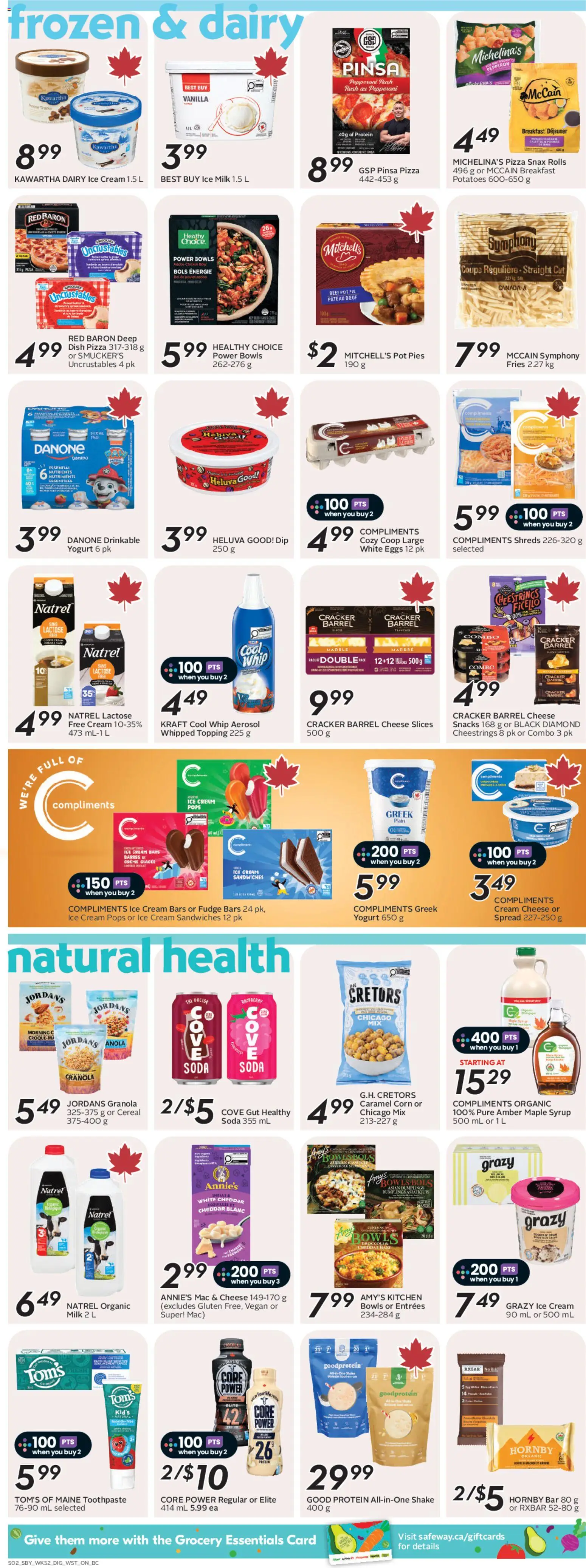 Safeway flyer valid from 23.04.2026 | Page: 10 | Products: Potatoes, Toothpaste, Milk, Butter