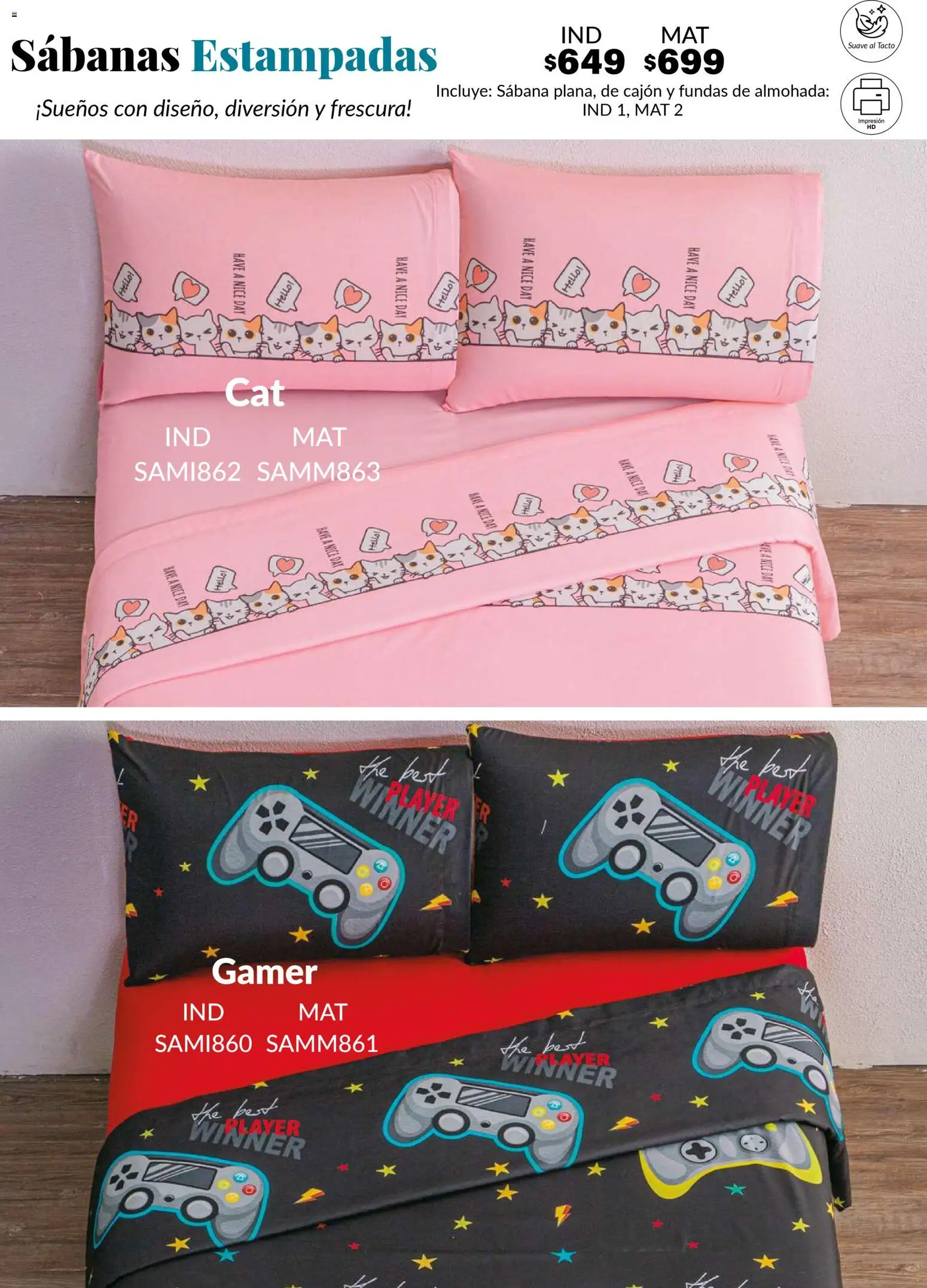 Nuevas ofertas de Colchas Concord válidas en toda la República Mexicana desde el 27.11.2025. ¡Encuentra las mejores ofertas en Colchas Concord catálogo Infantil! | Página: 55 | Productos: Almohada, Sabanas