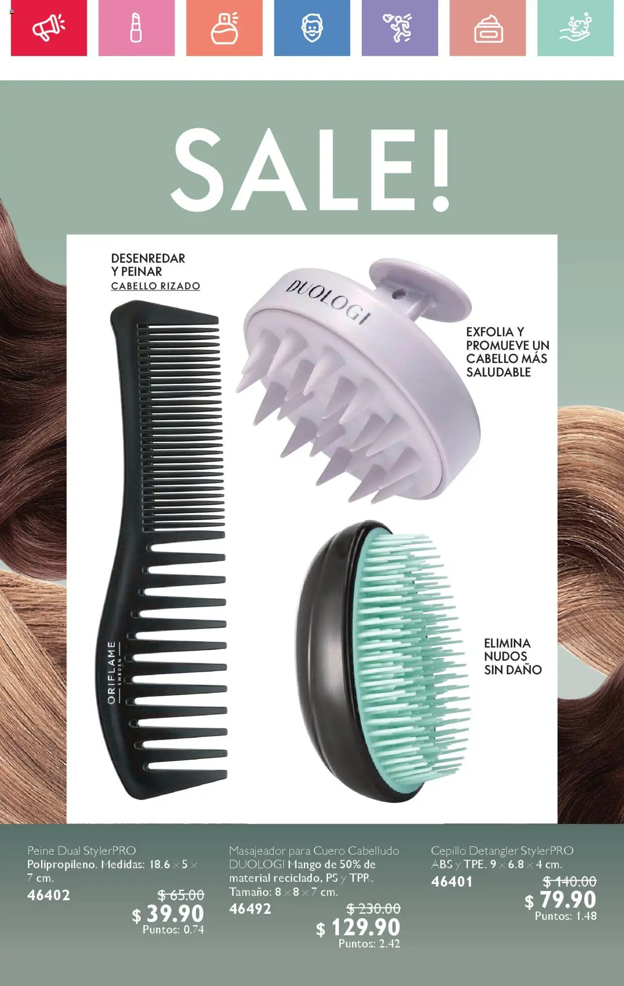 Nuevas ofertas de Oriflame válidas en toda la República Mexicana desde el 02.08.2025. ¡Encuentra las mejores ofertas en Oriflame - Campaña 11 2025! | Página: 24 | Productos: Cepillo, Mango, Peine