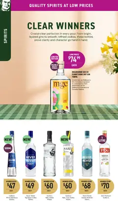 Preview of Dan Murphy's catalogue  - valid from 19.03.2026 | Page: 21 | Products: Gin, Vodka