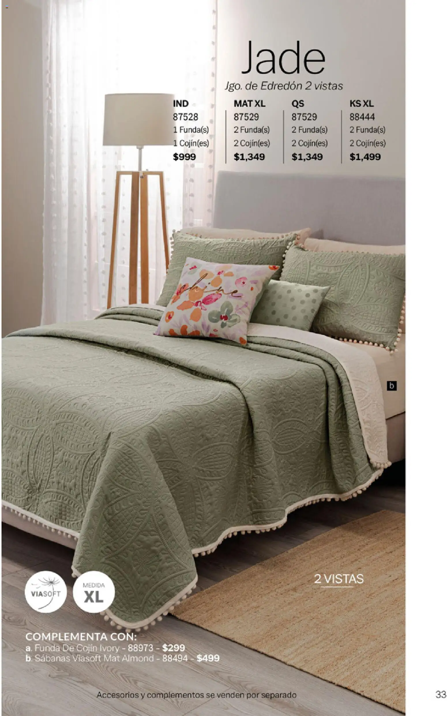 Nuevas ofertas de Vianney válidas en toda la República Mexicana desde el 06.03.2026. ¡Encuentra las mejores ofertas en Vianney catálogo Tu hogar, nuestra pasión! | Página: 35 | Productos: Funda, Sabanas