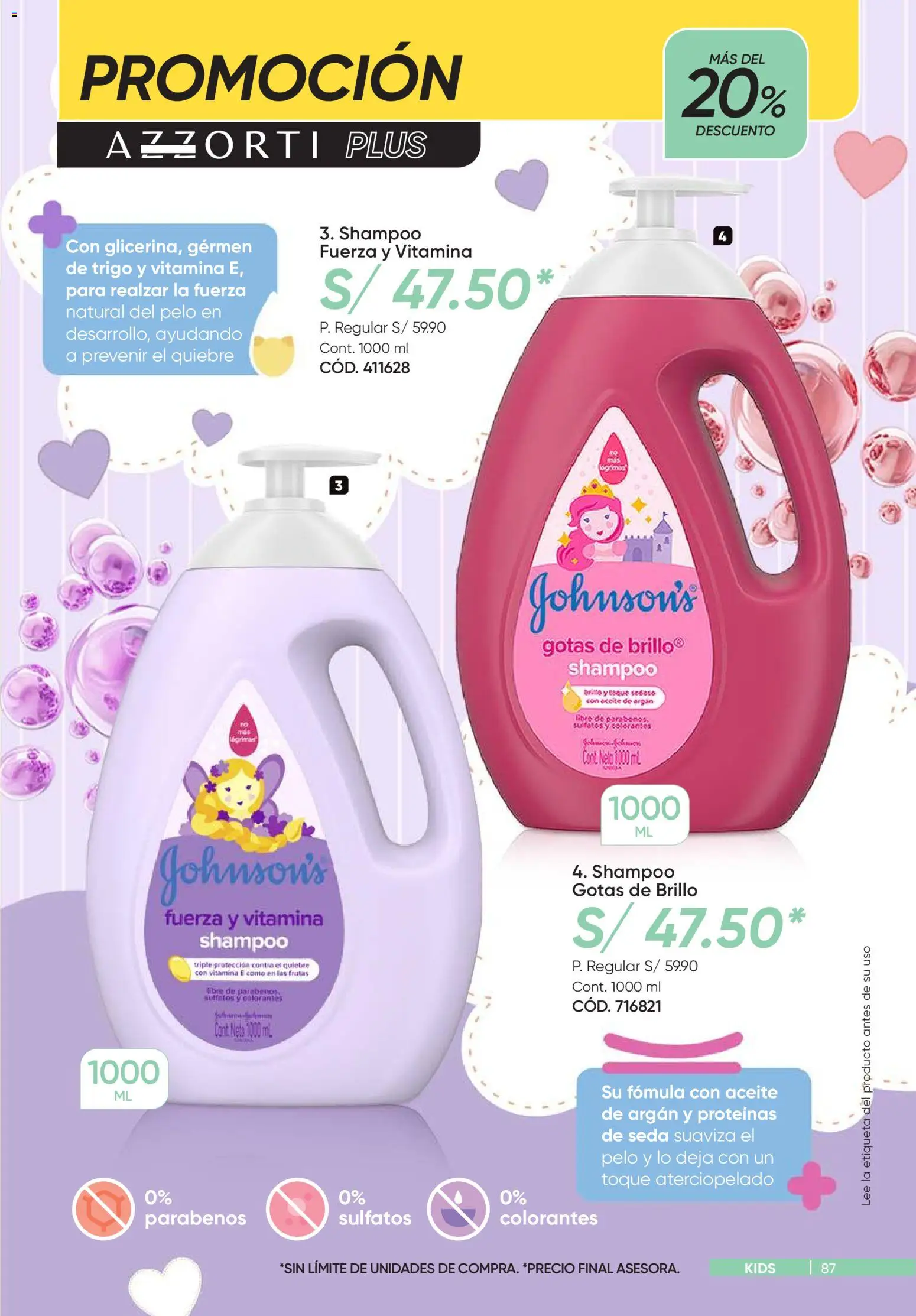 Catálogo Azzorti válido desde 07.01.2026 | Página: 87 | Productos: Shampoo, Aceite