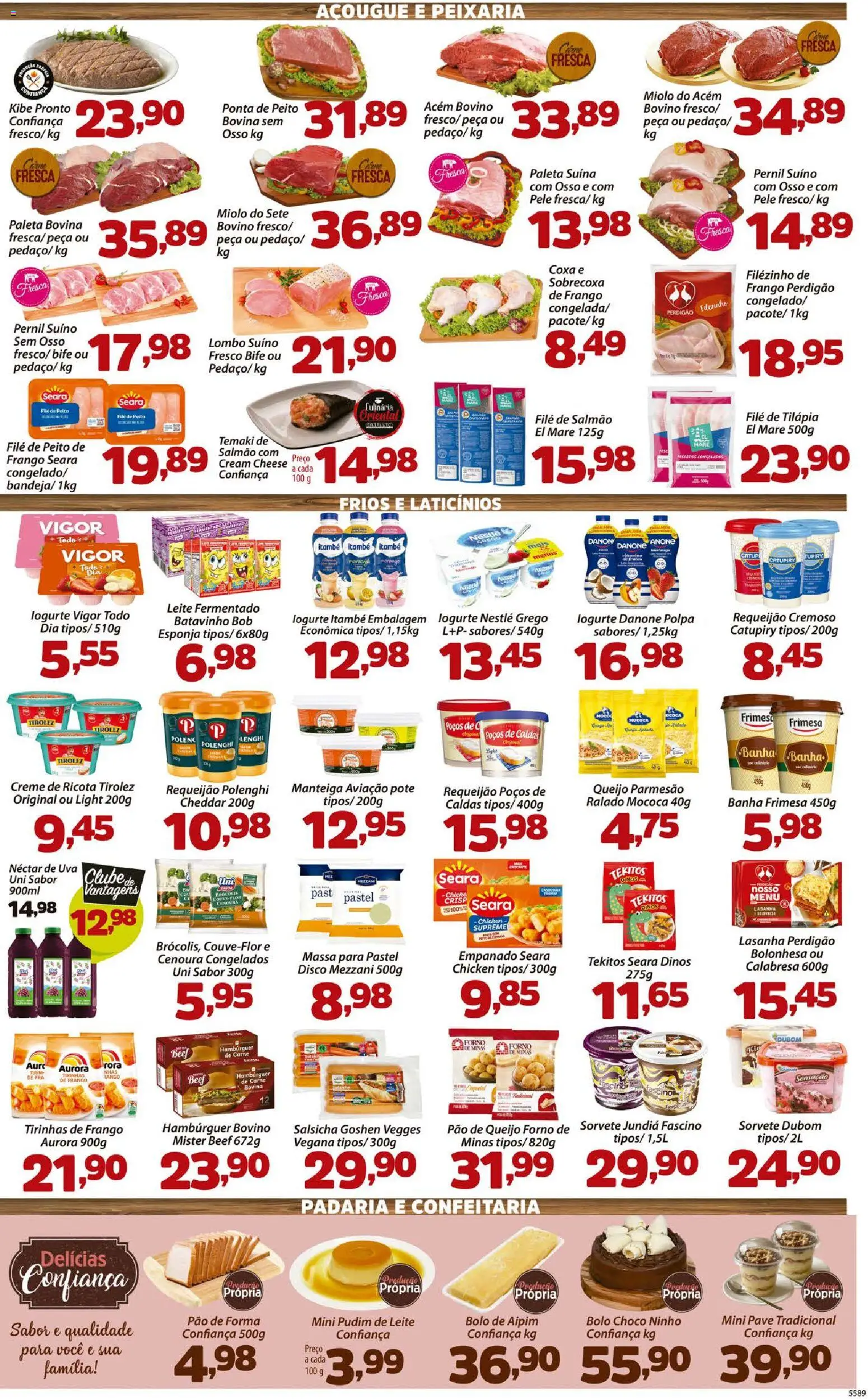 Confiança Folheto - válido de 25.11.2025 | Página: 3 | Produtos: Salmão, Pão, Pão de forma, Creme