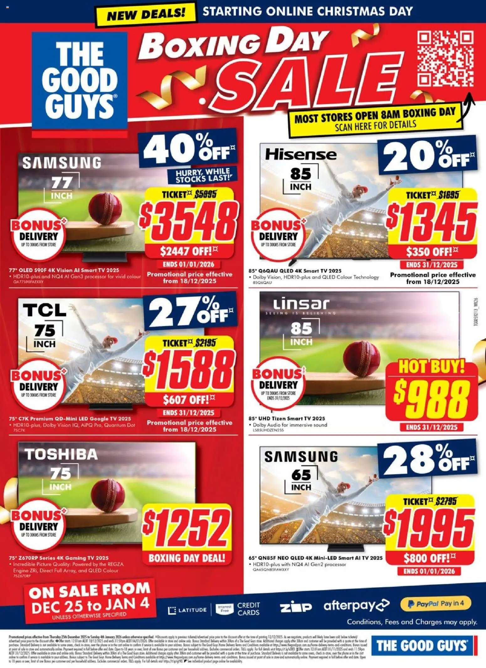 The Good Guys catalogue - valid from 24.12.2025 | Page: 3 | Products: Household, Picture, Audio, Smart tv