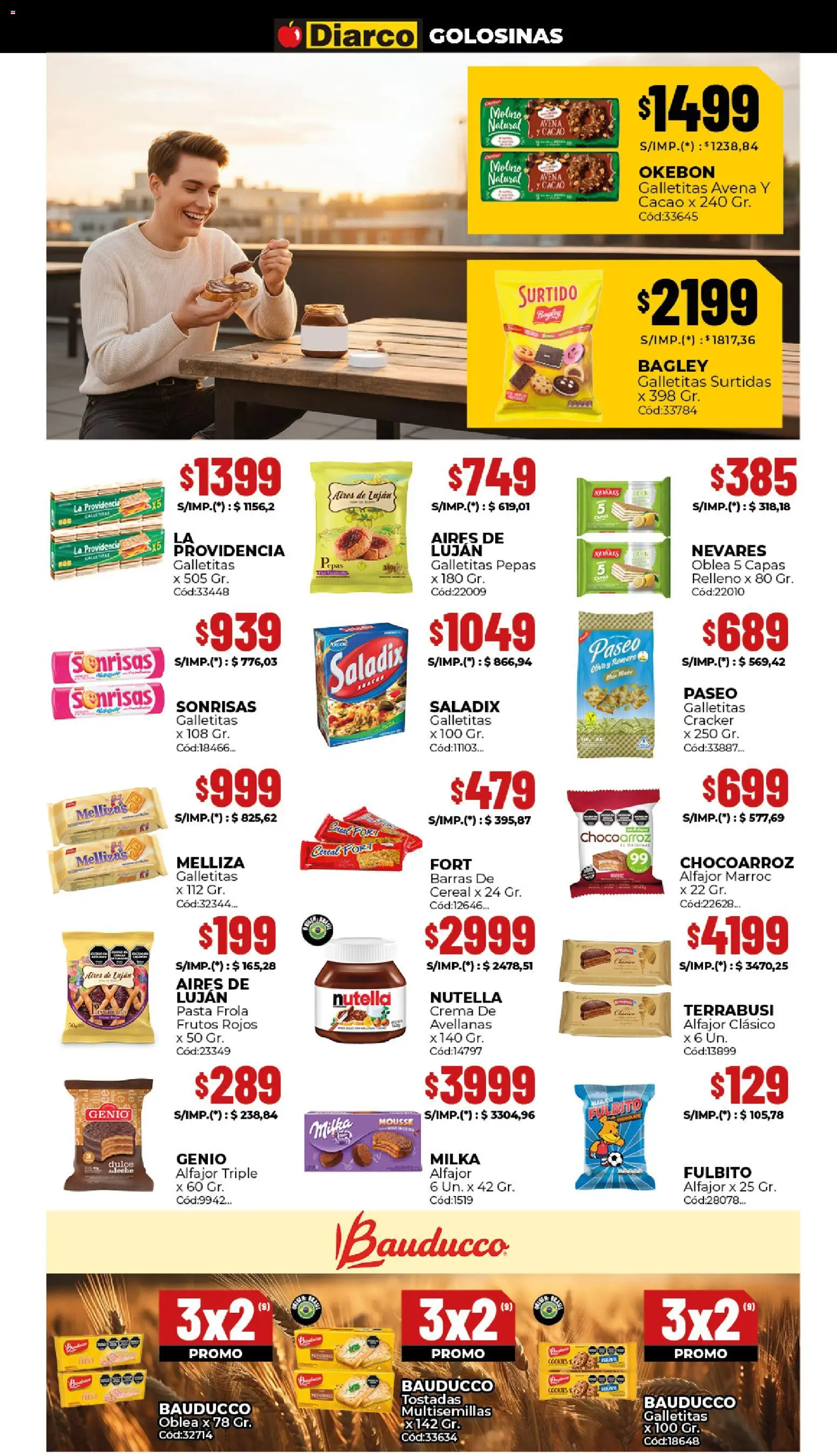 Diarco ofertas │ válido desde el 10.11.2025 | Página: 5 | Productos: Alfajor, Golosinas, Pasta, Crema
