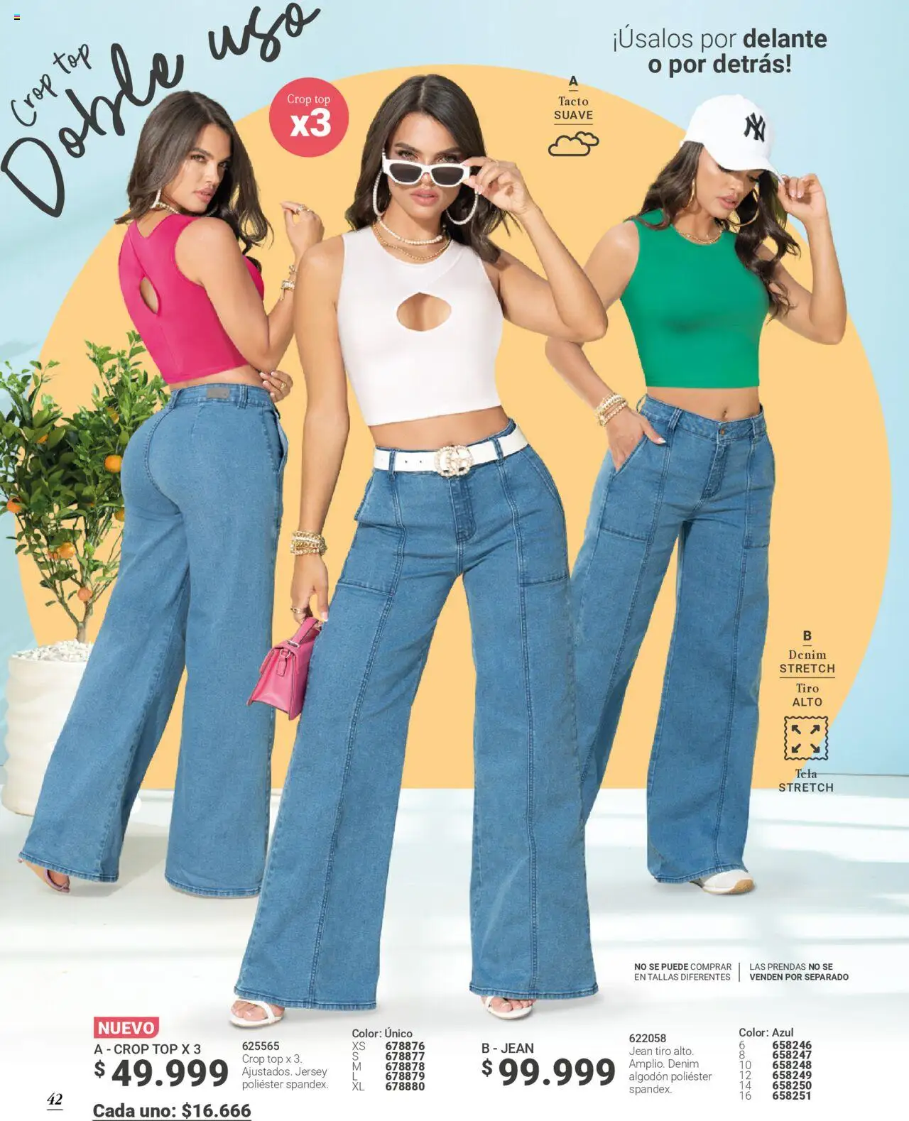 Carmel revista - valida desde el 28.07.2025 | Página: 42 | Productos: Algodón, Jean, Top