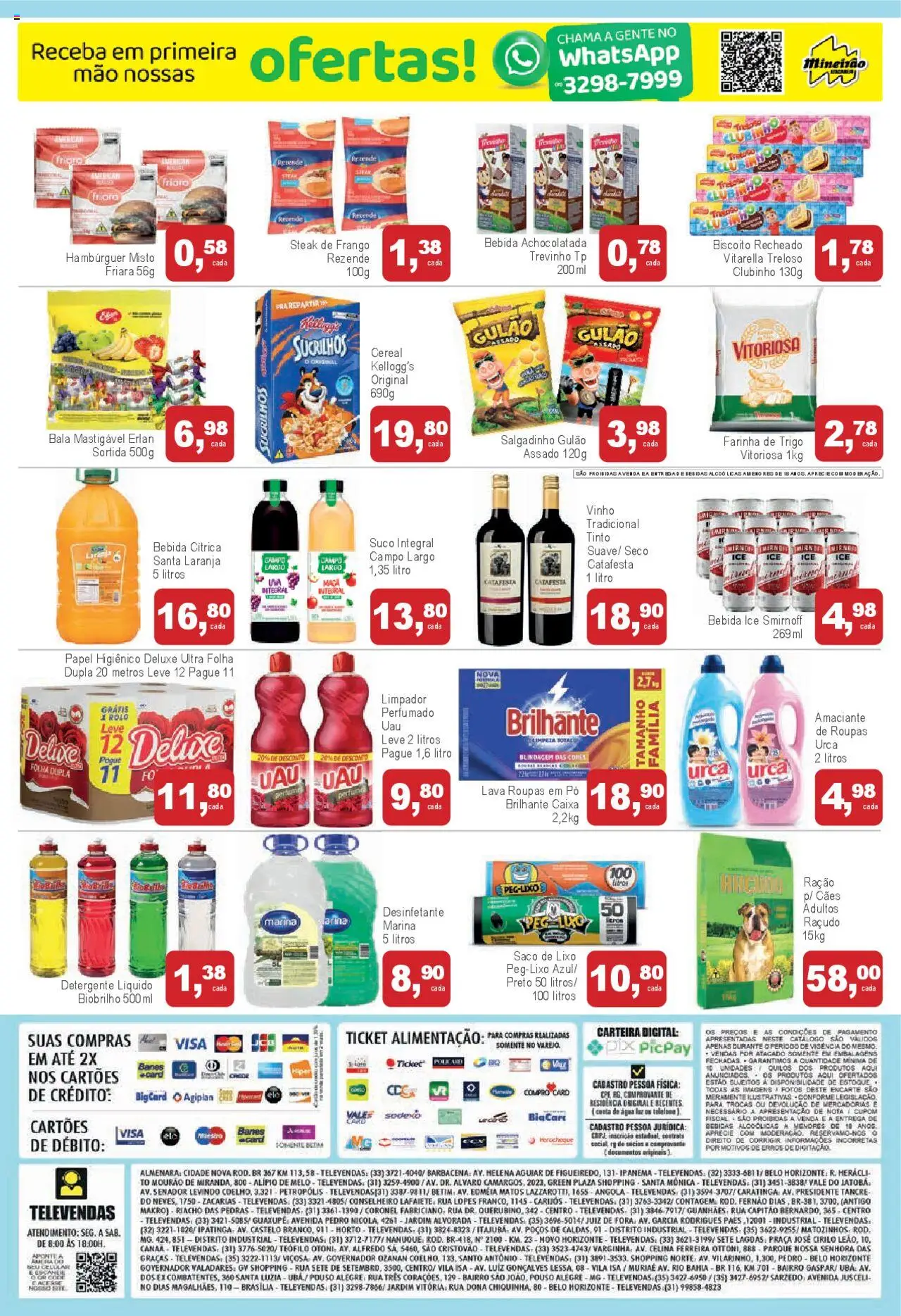 Mineirão Atacarejo Folheto - válido de 28.07.2025 | Página: 2 | Produtos: Vinho, Roupas, Bebida, Amaciante