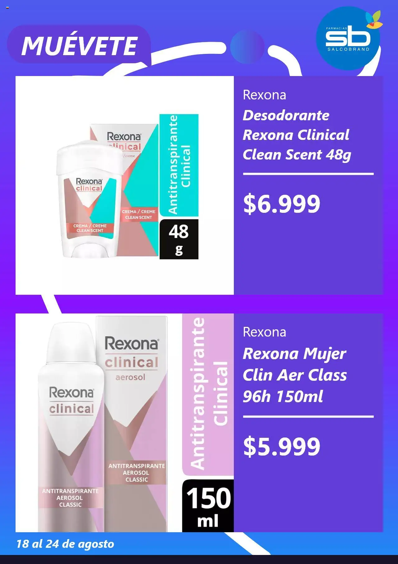 Salcobrand ofertas  │ válido desde el 18.08.2025 | Página: 5 | Productos: Desodorante, Antitranspirante, Crema