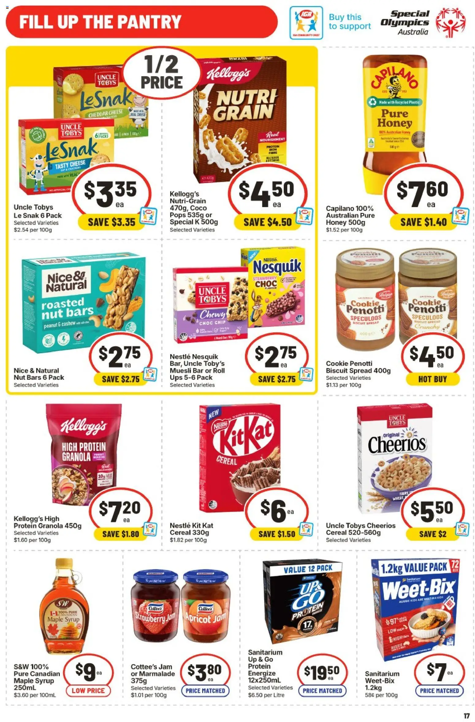 IGA catalogue - valid from 29.04.2026 | Page: 18 | Products: Cheese, Up & go, Iron, UPS
