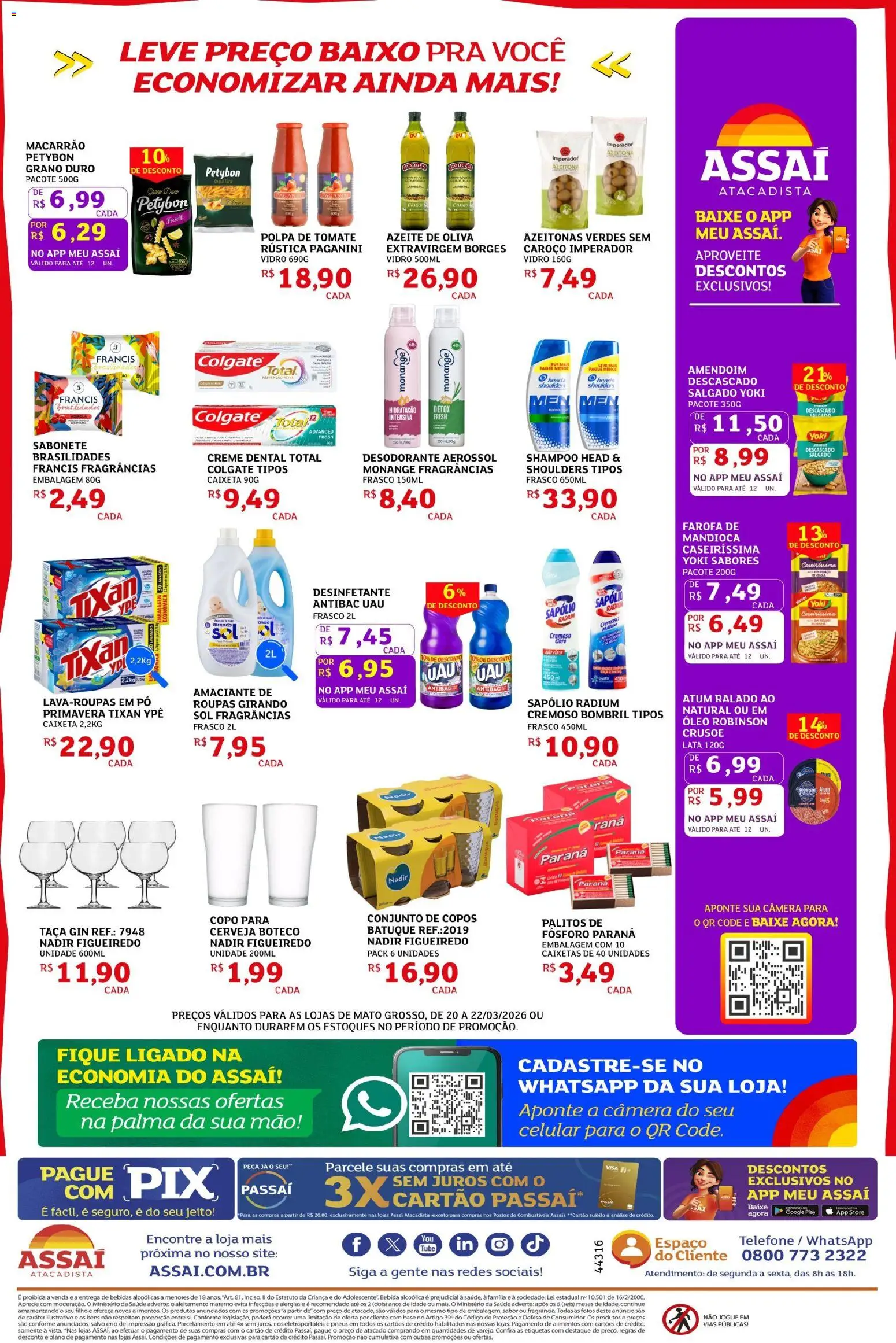 Assaí Atacadista Folheto - válido de 20.03.2026 | Página: 2 | Produtos: Amendoim, Celular, Creme, Bebida