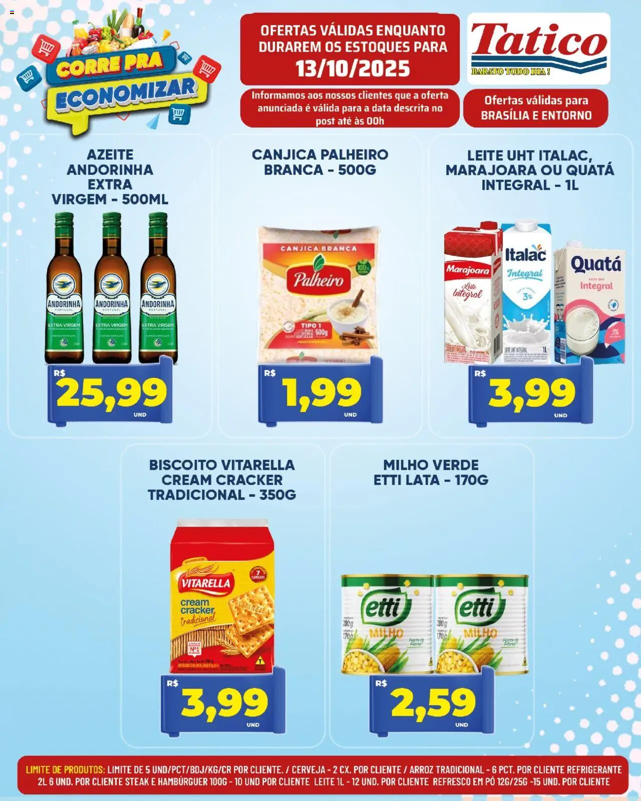 Tatico Folheto - válido de 14.10.2025 | Página: 18 | Produtos: Pó, Refresco, Milho verde, Hambúrguer