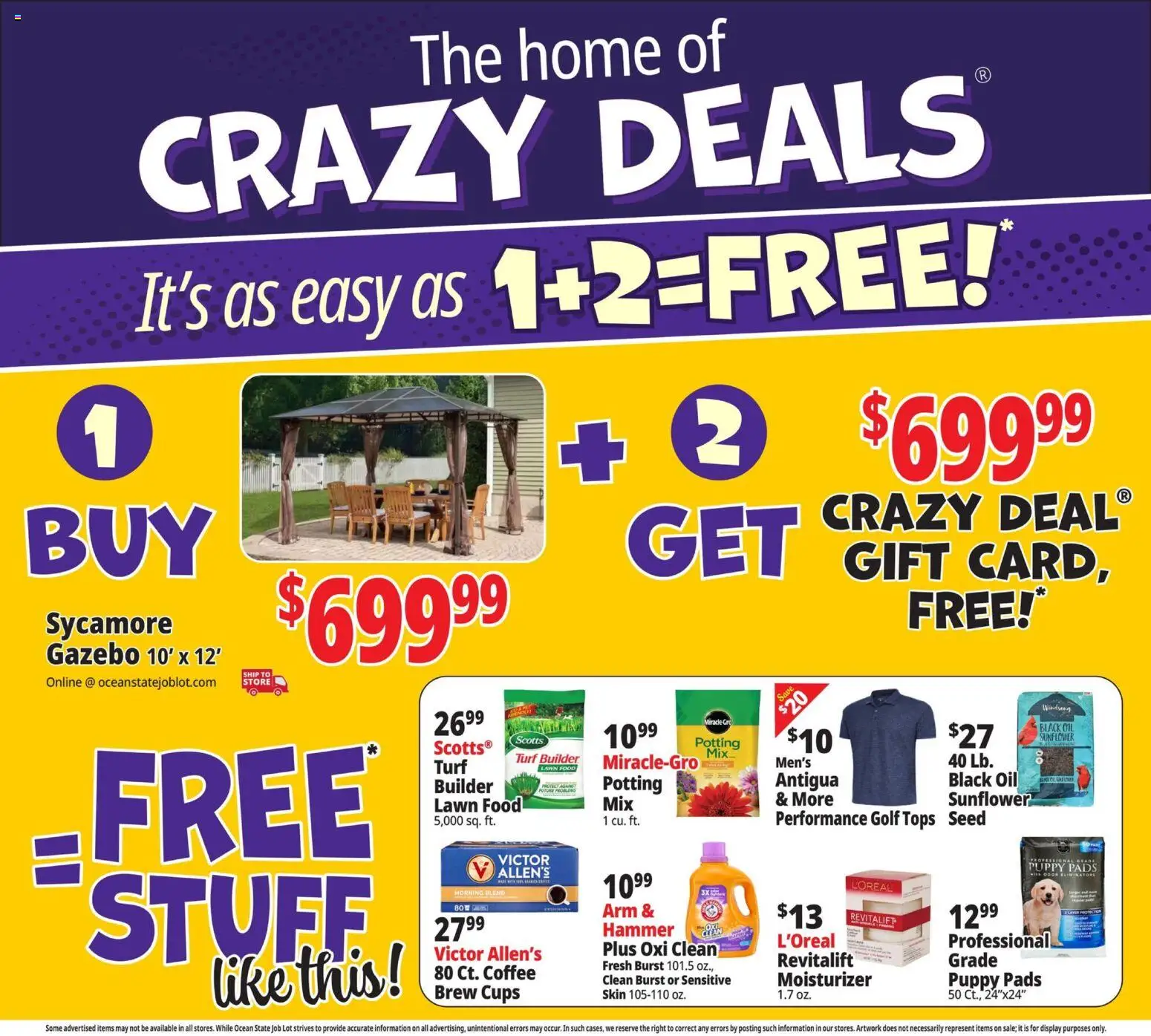 Ocean State Job Lot Weekly Ad - MA - valid from 12.03.2026 | Page: 3 | Products: Hammer, Oil, Coffee, Pads