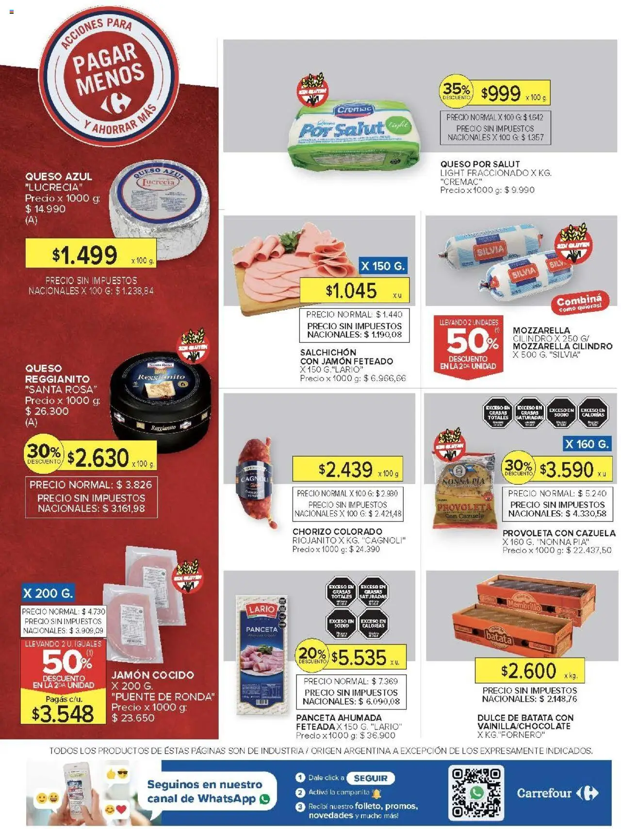 Carrefour ofertas │ válido desde el 18.06.2025 | Página: 18 | Productos: Batata, Panceta, Queso, Jamón