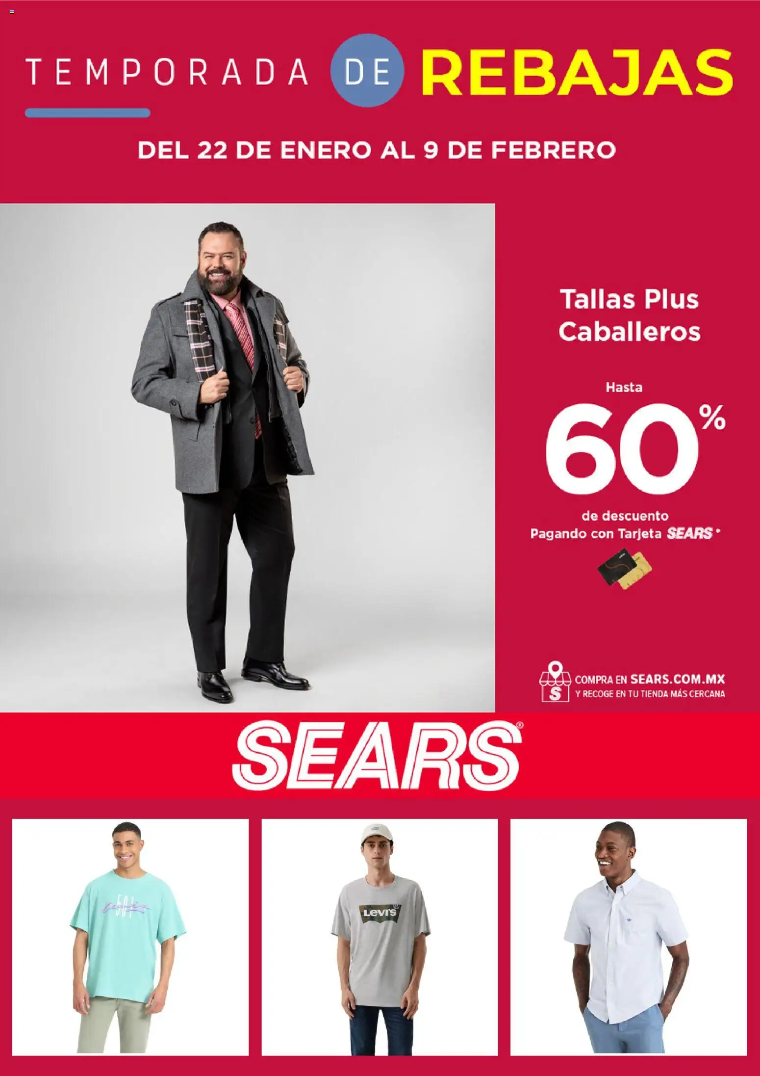 Nuevas ofertas de Sears válidas en toda la República Mexicana desde el 22.01.2026. ¡Encuentra las mejores ofertas en Sears catálogo! | Página: 1
