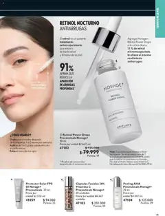 Oriflame revista - valida desde el 02.08.2025 | Página: 49 | Productos: Té, Sobre, Protector solar, Cuello