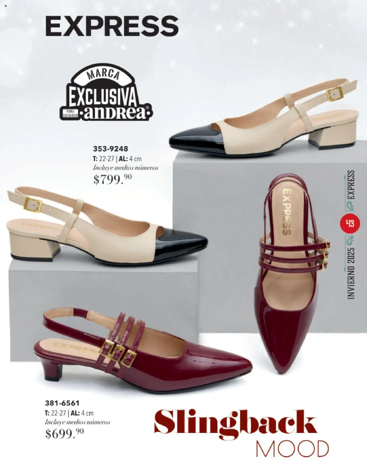 Nuevas ofertas de Andrea válidas en toda la República Mexicana desde el 26.11.2025. ¡Encuentra las mejores ofertas en Andrea catálogo Invierno! | Página: 43