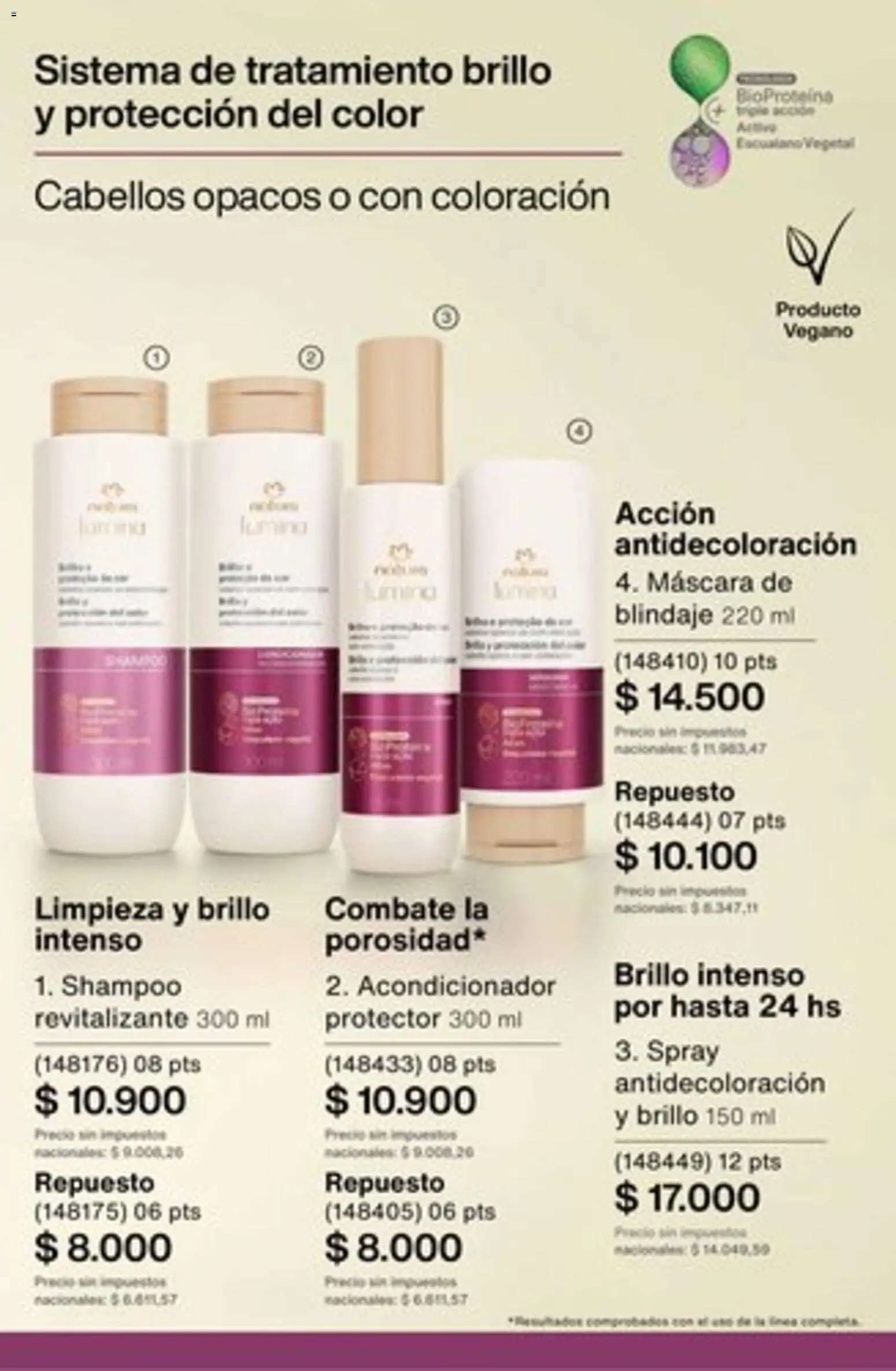 Catálogo Natura Ciclo 1/2026 │ válido desde el 04.12.2025 | Página: 242 | Productos: Máscara, Shampoo, Acondicionador, Brillo