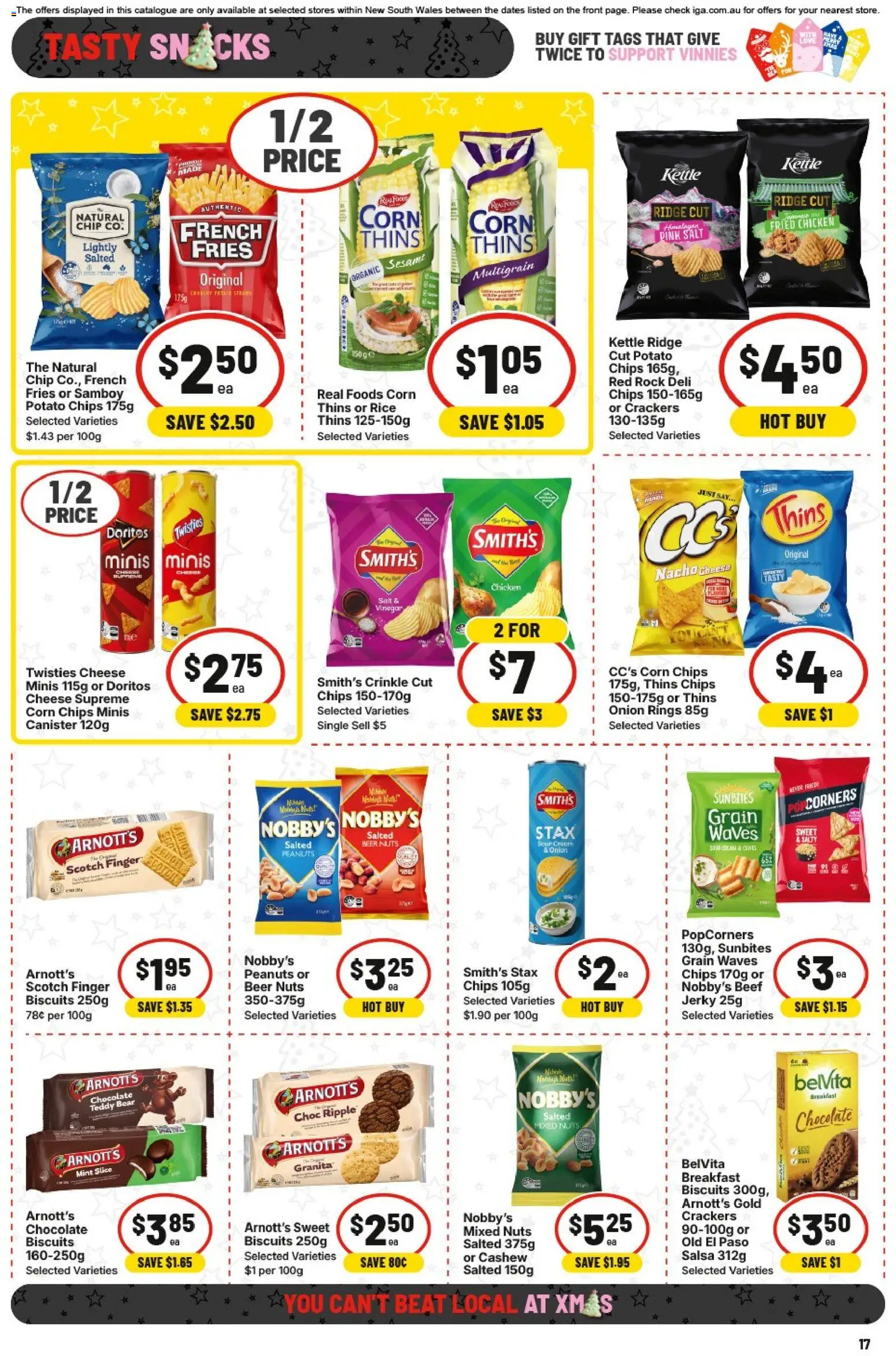 IGA catalogue - valid from 26.11.2025 | Page: 16 | Products: Beer, Rice, Beef, Chips