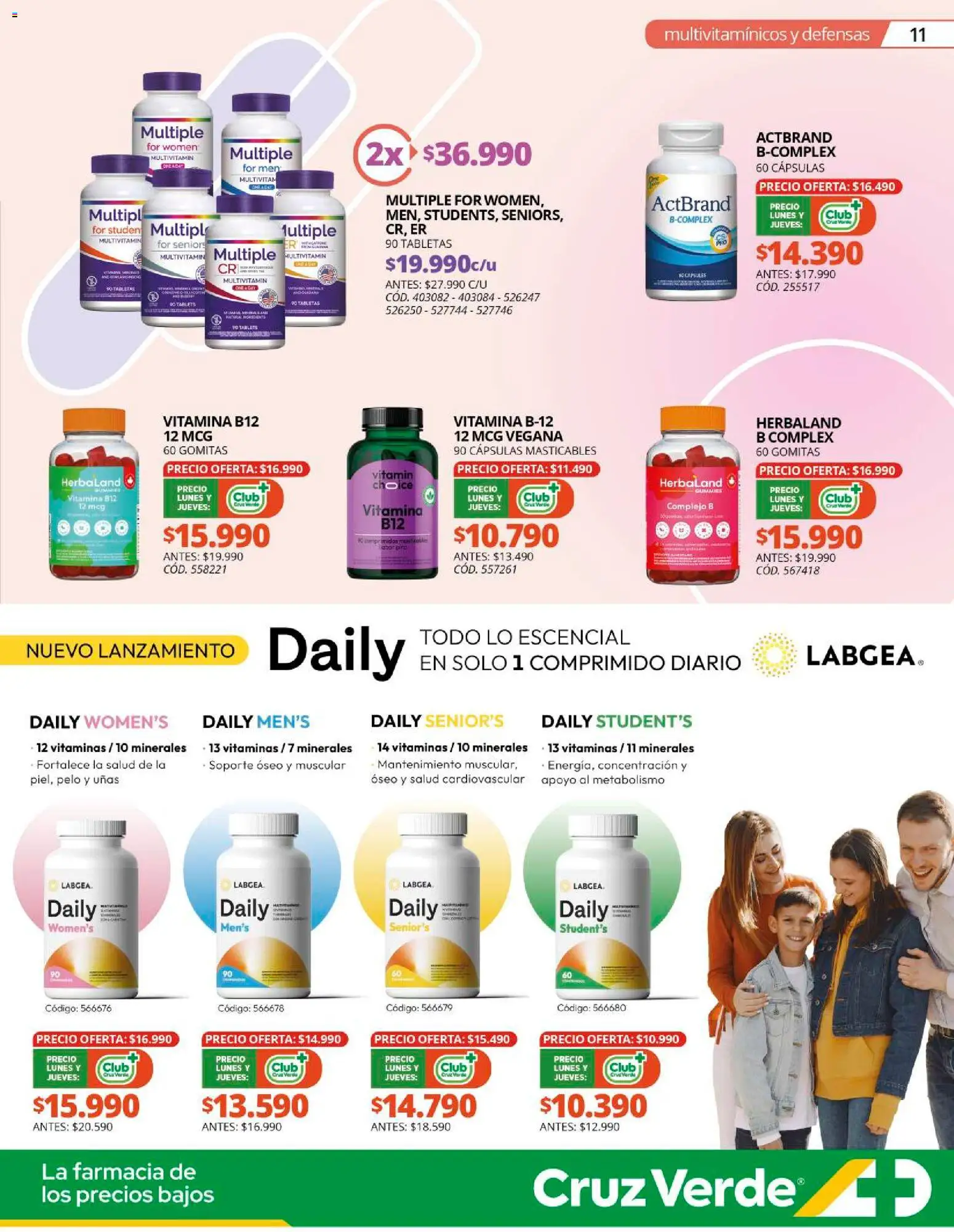 Cruz Verde - Bienestar │ válido desde el 01.01.2026 | Página: 11 | Productos: Vitaminas, Gomitas