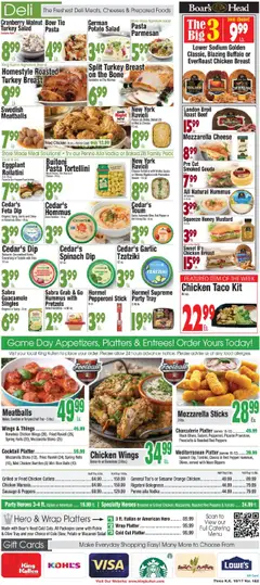 Preview of King Kullen weekly ads valid from 16.10.2025 | Page: 3 | Products: Peppers, Beef, Eggplant, Game