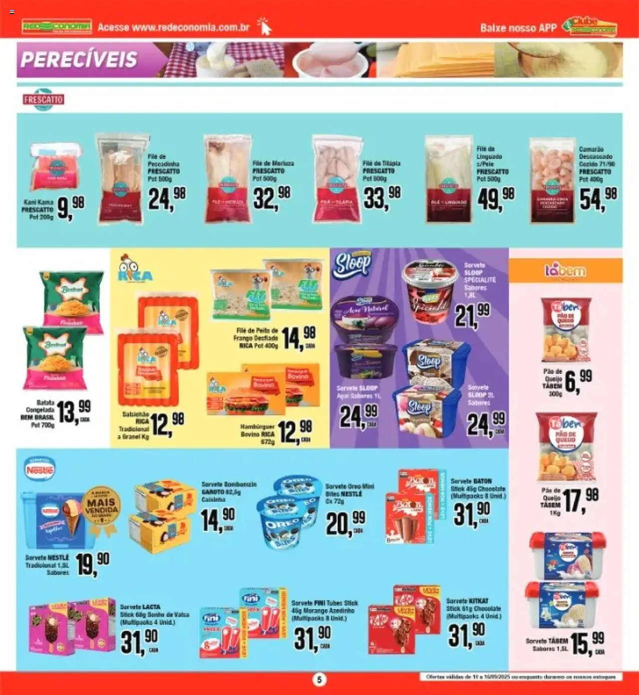 Princesa Folheto - válido de 10.09.2025 | Página: 4 | Produtos: Pão, Tilápia, Hambúrguer, Filé de tilápia