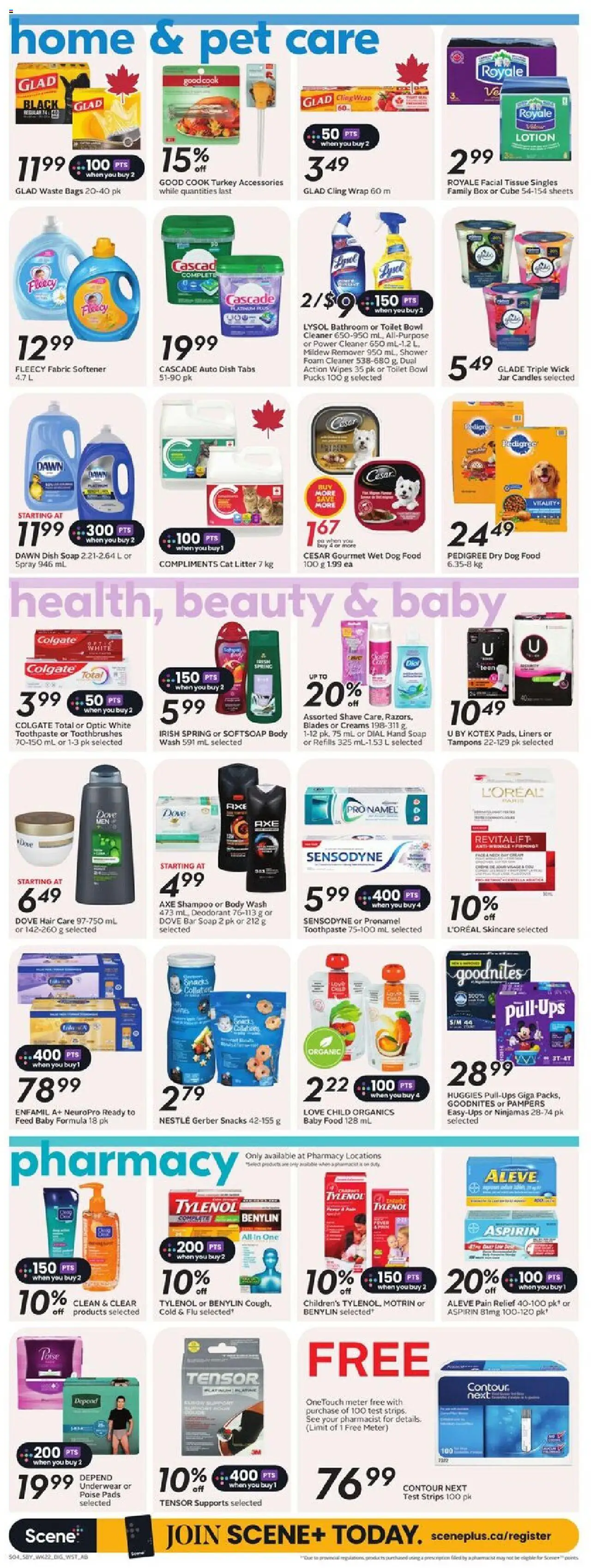 Sobeys flyer valid from 25.09.2025 | Page: 13 | Products: Turkey, Deodorant, Fabric softener, Underwear