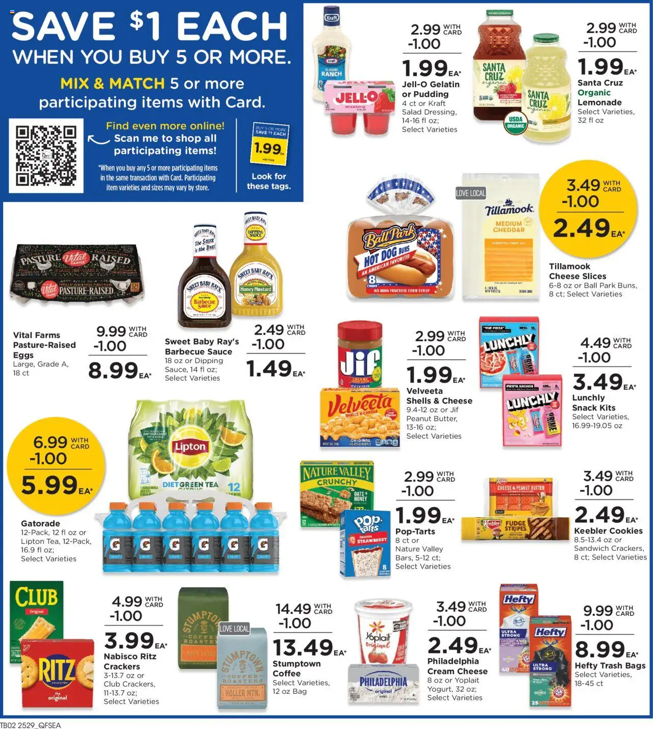 QFC Weekly Ad - valid from 20.08.2025 | Page: 4 | Products: Corn, Coffee, Cream, Cookies