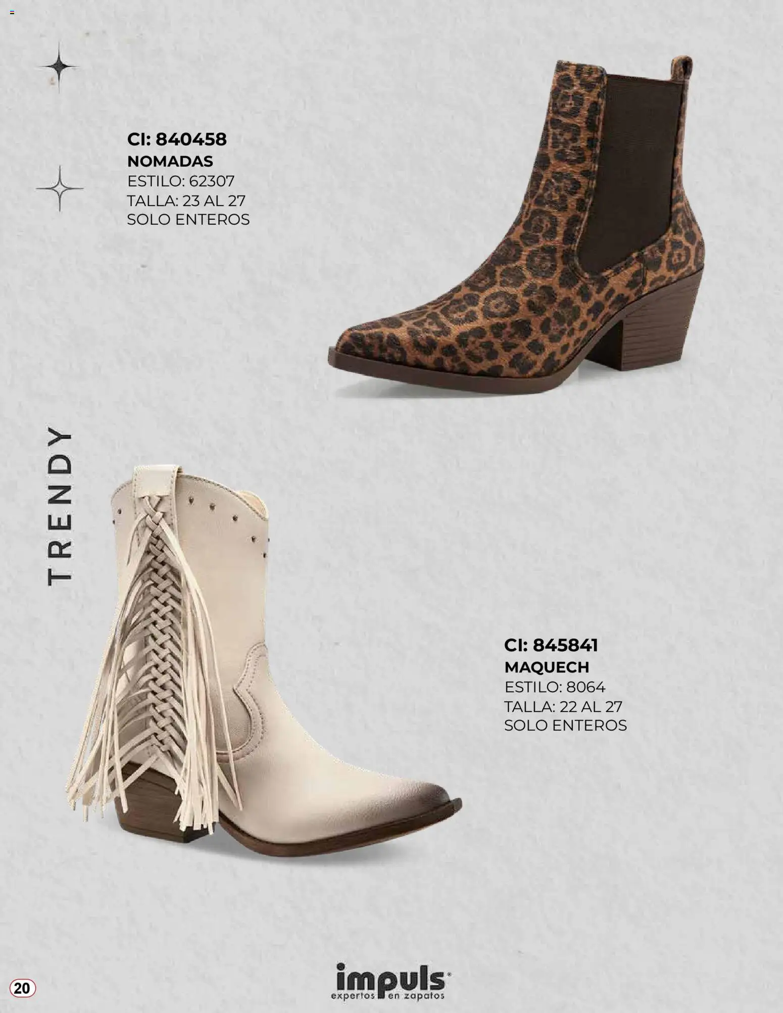 Nuevas ofertas de Impuls válidas en toda la República Mexicana desde el 04.11.2025. ¡Encuentra las mejores ofertas en Impuls catálogo Lo Más Trendy 2025! | Página: 20 | Productos: Zapatos