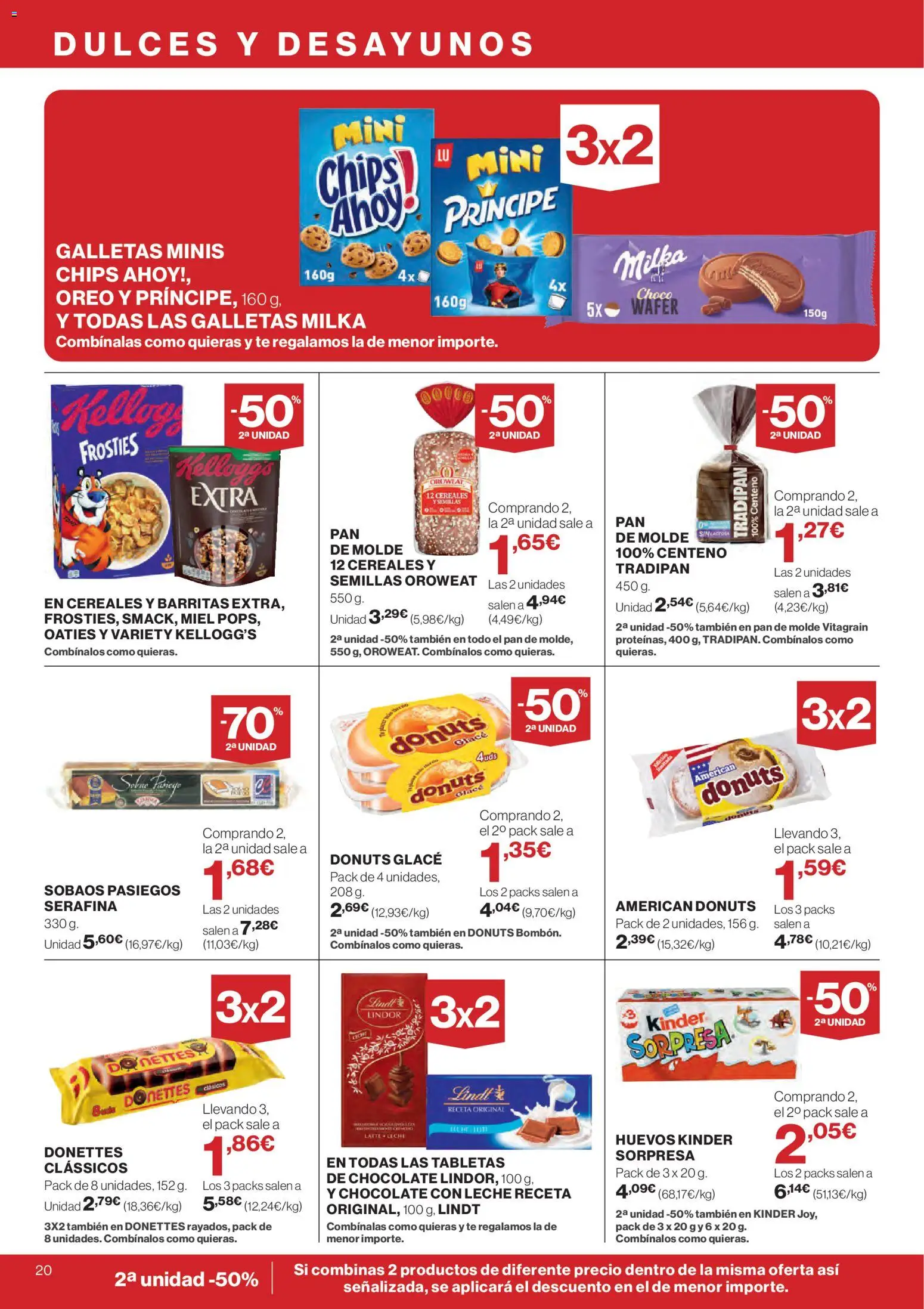 Nuevas ofertas de El Corte Inglés válidas en toda la República Mexicana desde el 07.01.2026. ¡Encuentra las mejores ofertas en El Corte Inglés catálogo Que Necesitas Hoy! | Página: 20 | Productos: Pan, Semillas, Dulces, Cereales