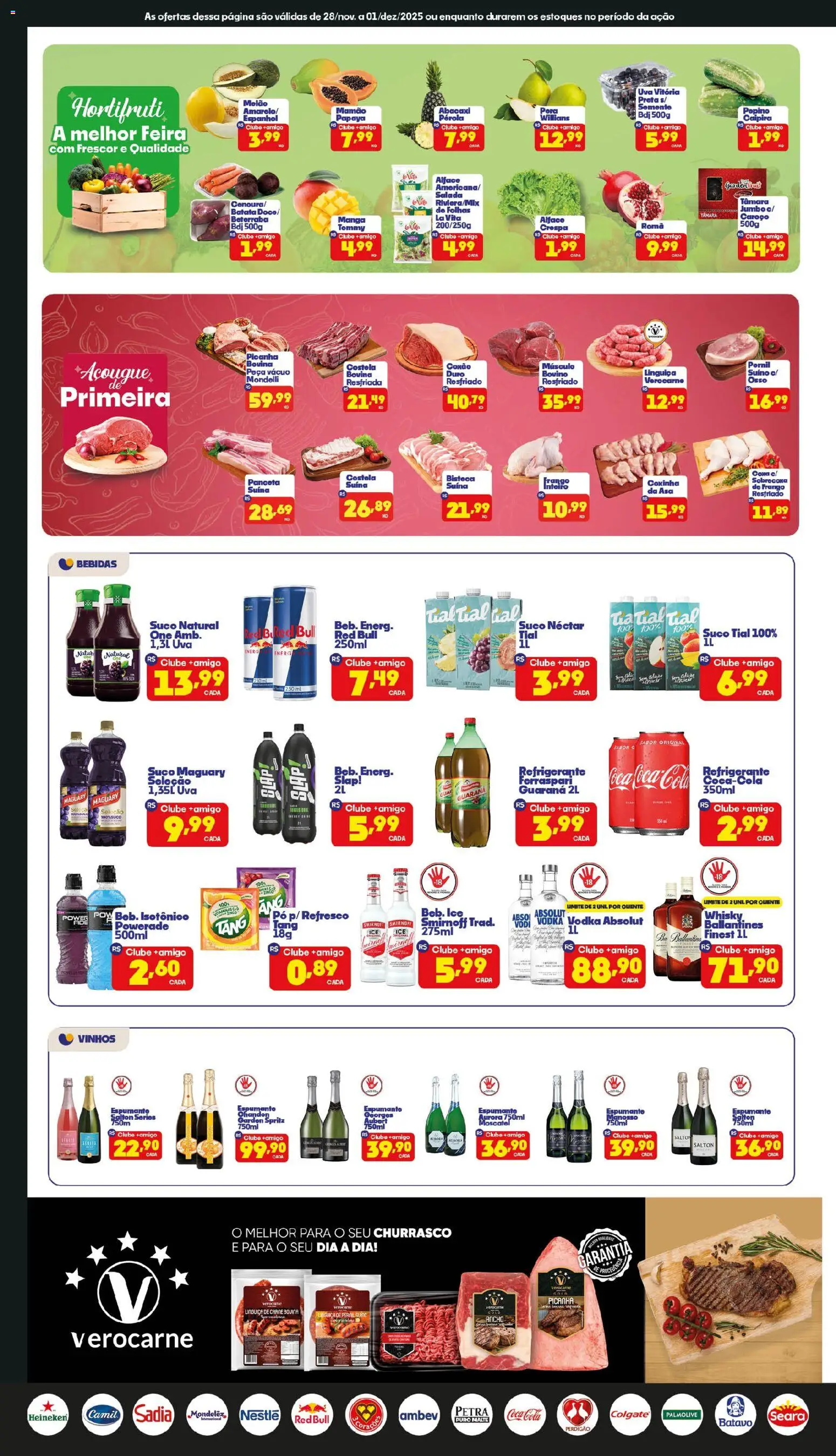 Boa Supermercados Folheto - válido de 28.11.2025 | Página: 2 | Produtos: Whisky, Linguiça, Picanha, Vodka