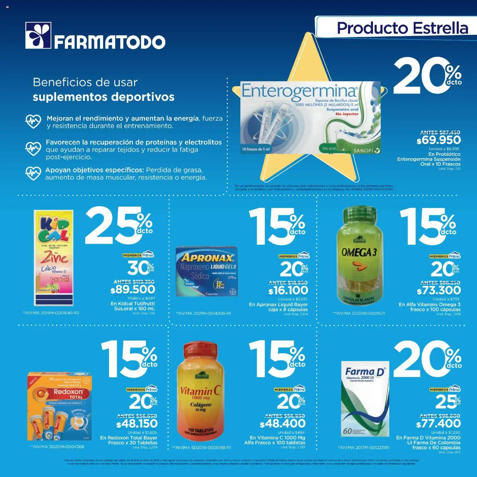 FarmaTodo revista - valida desde el 16.01.2026 | Página: 7 | Productos: Frasco, Cloro, Suplemento dietario, Caja