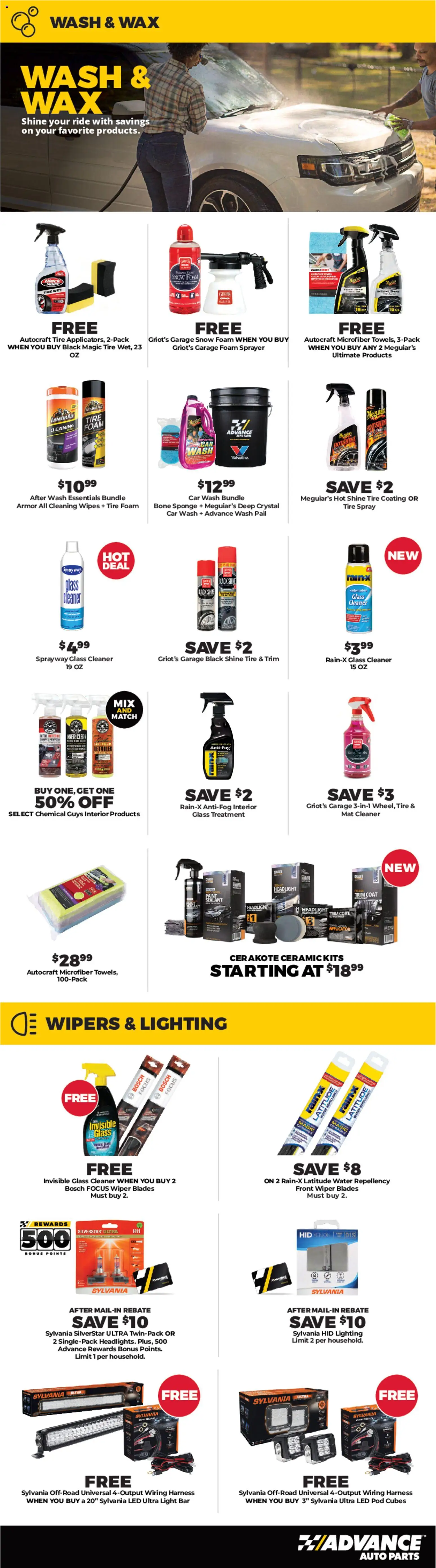 Advance Auto Parts Weekly Ad - valid from 01.02.2026 | Page: 5 | Products: Tire, Coat, Sponge, Water