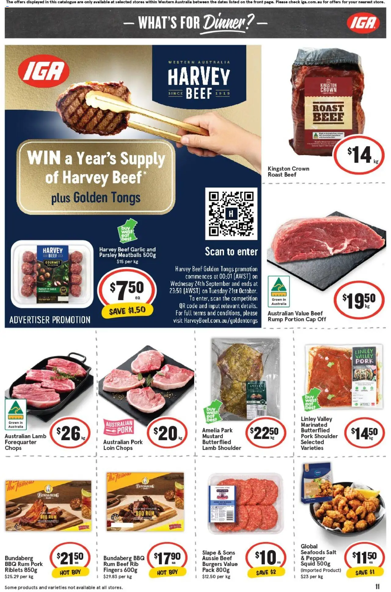IGA catalogue - valid from 15.10.2025 | Page: 14 | Products: Beef, Rum, Pepper, Cap
